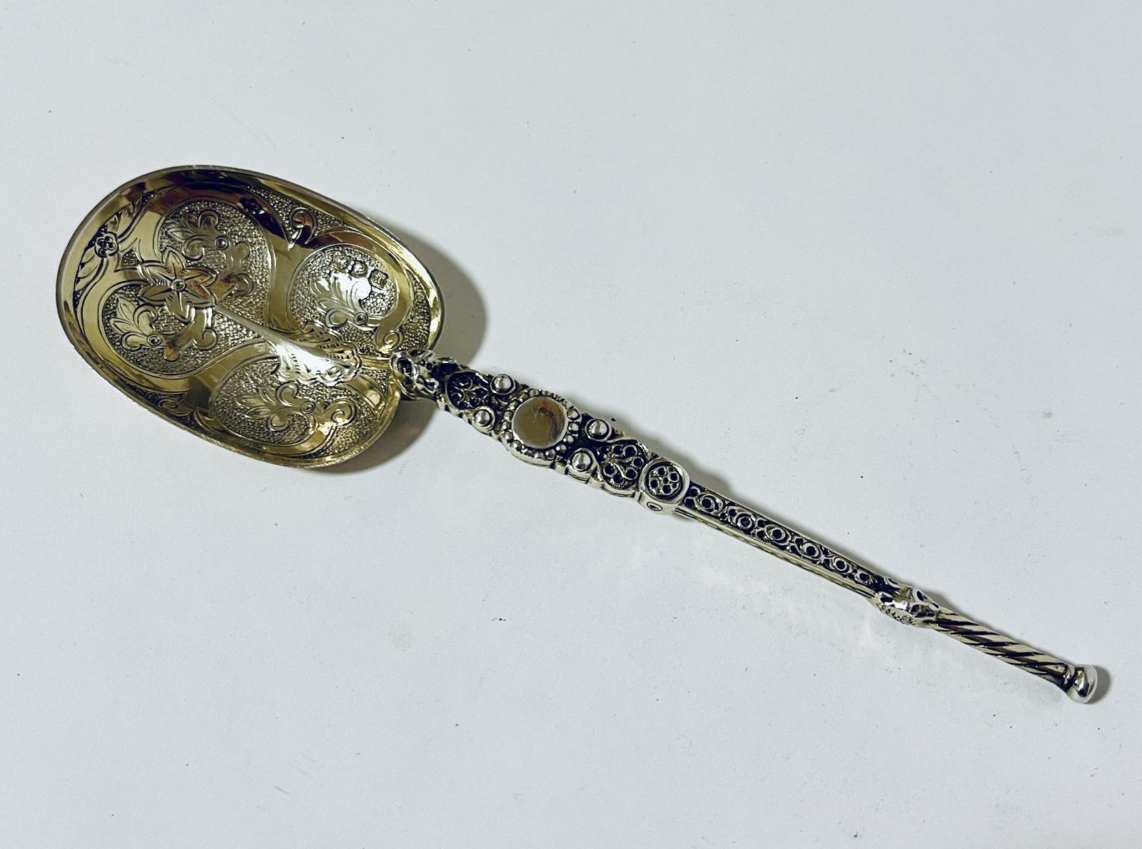 Silver Gilt Anointing Spoon (1 of 9)