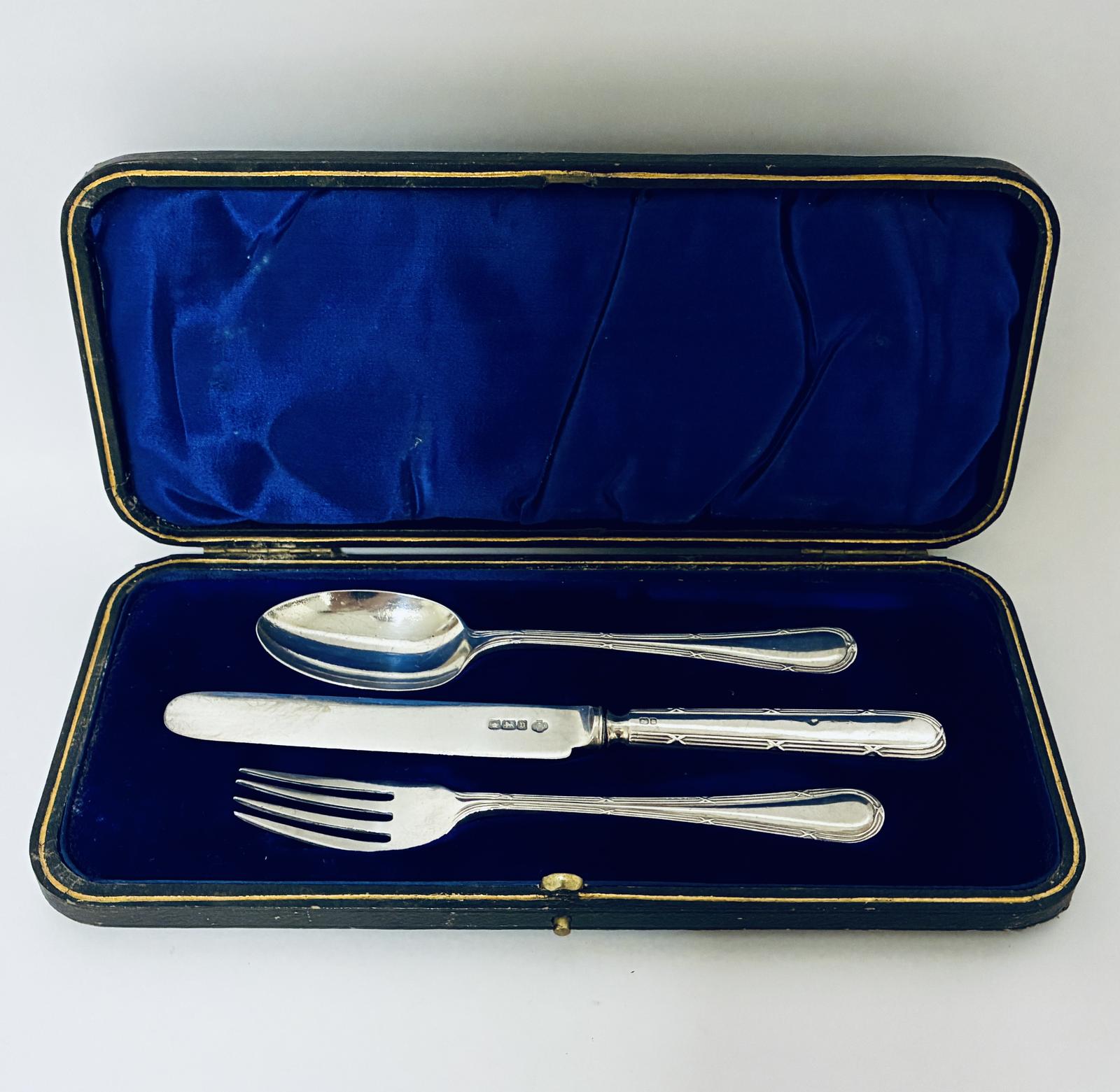 Antique Silver Christening Set (1 of 10) Antique Silver Christening Set (1 of 10)
