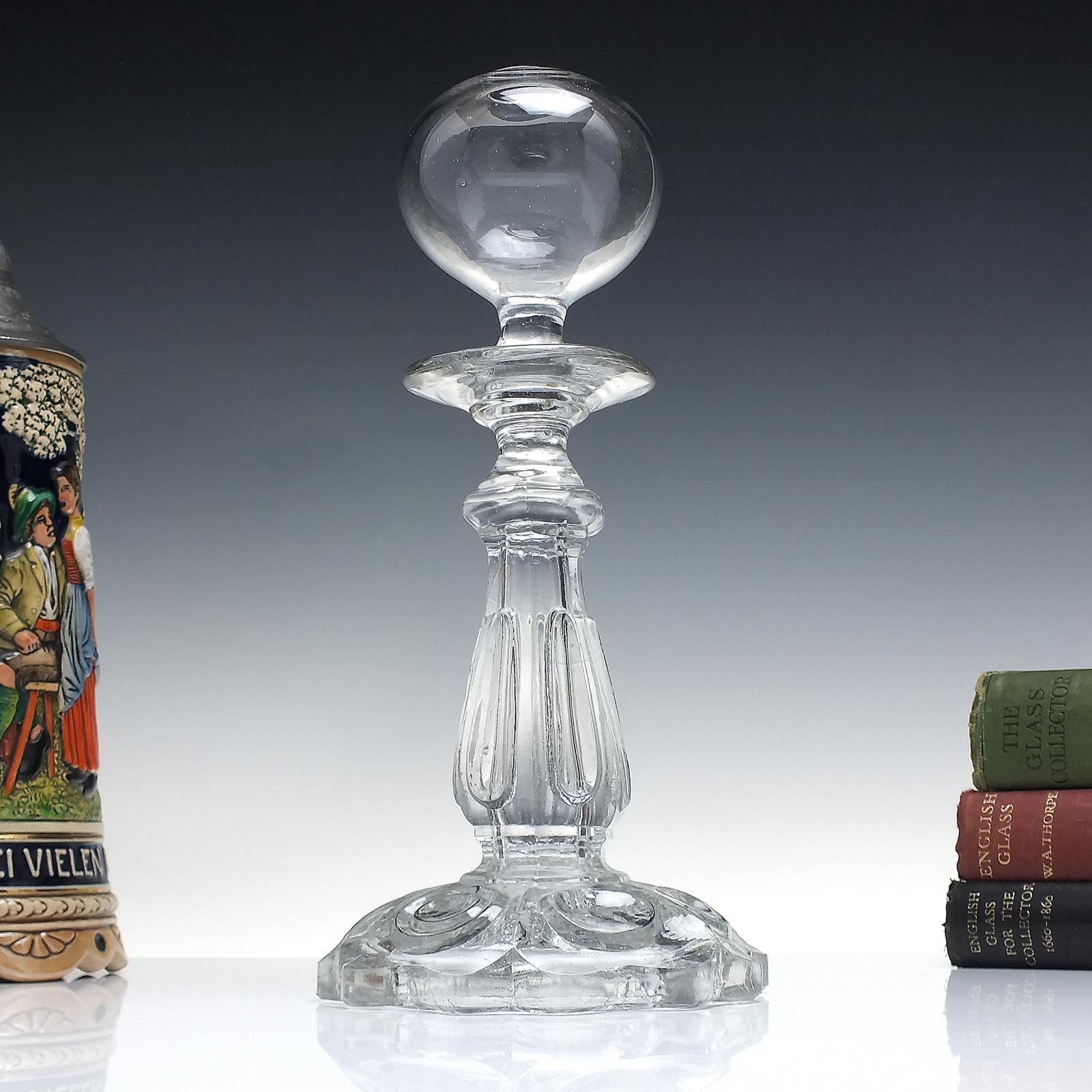 19th Century French Pedestal Lacemakers Lamp C1850 (1 of 6)