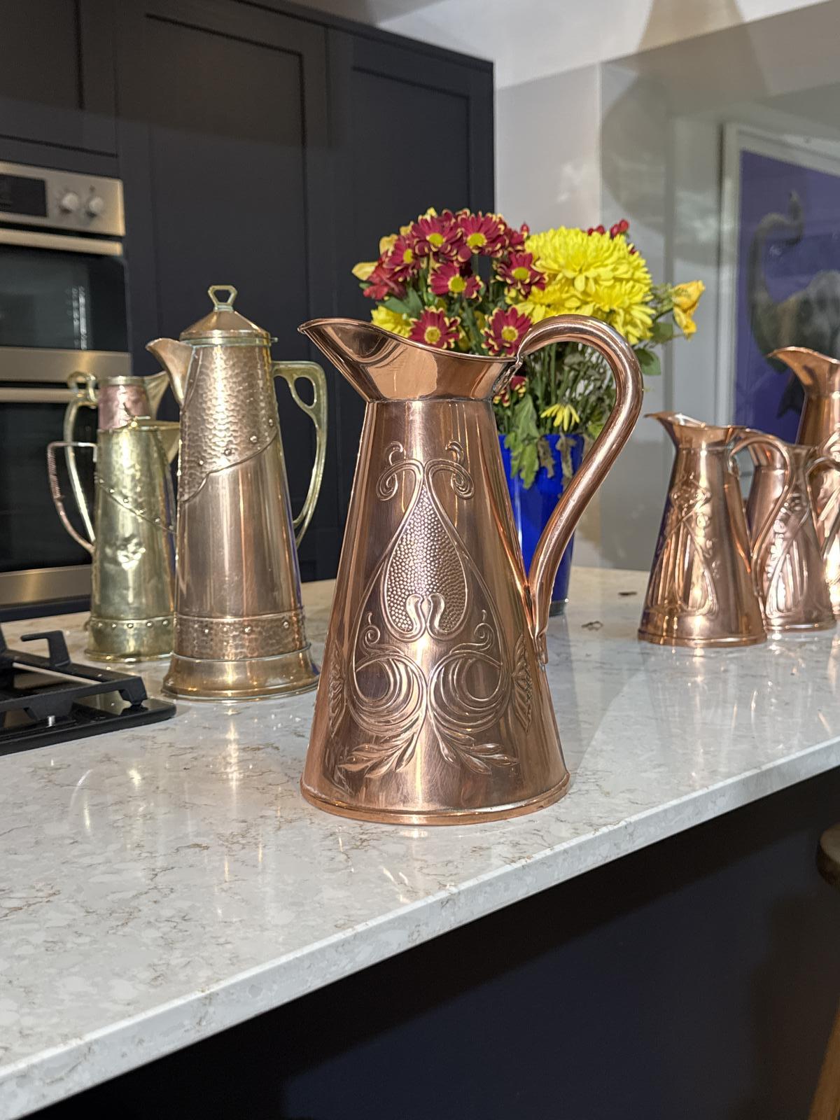 Art Nouveau Copper Jug (1 of 7)