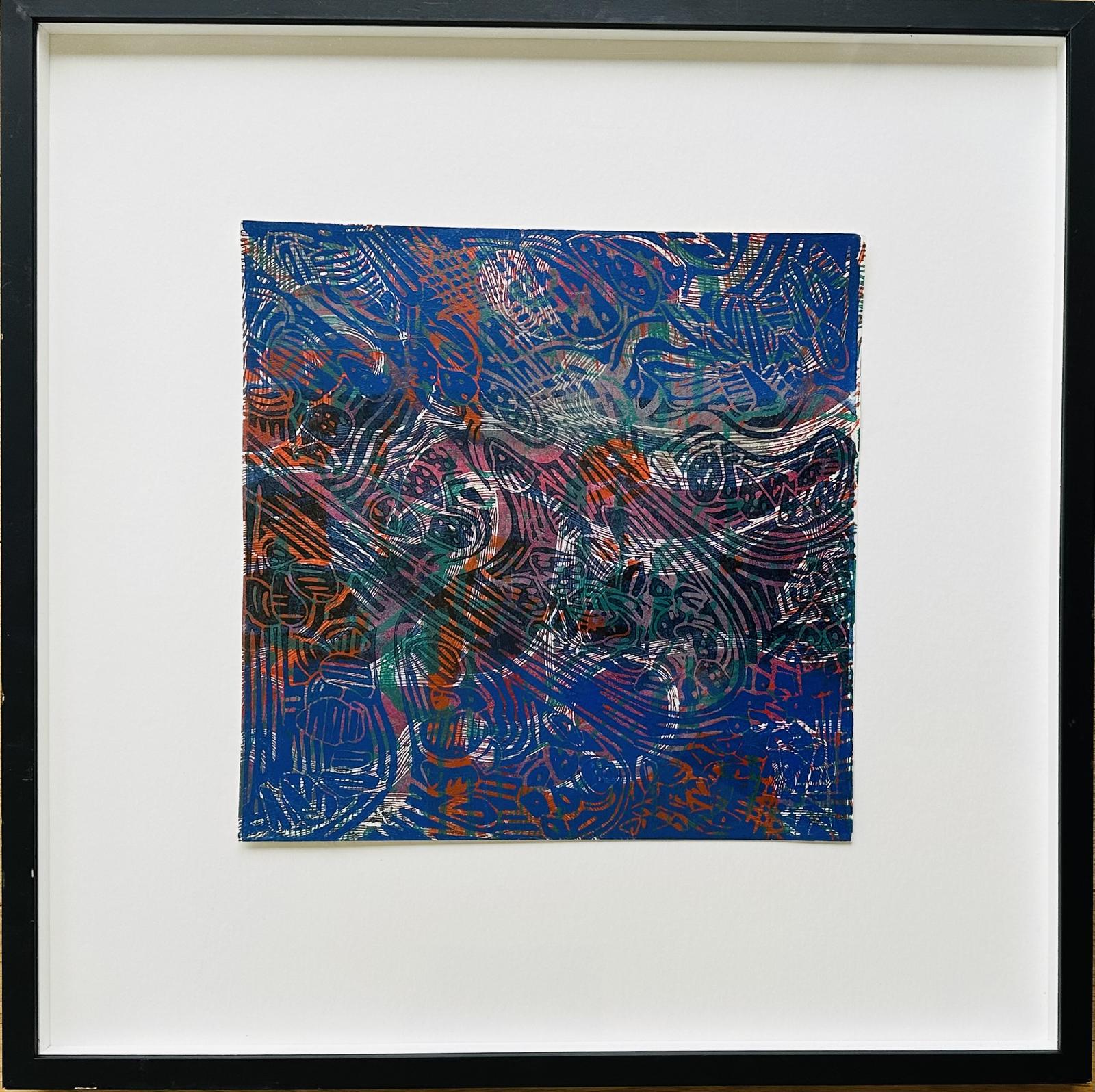 Original Monotype 'theme on a Fantasy Garden' by Toby Horne Shepherd. 1909-1993. C.1965. Provenance; Helen Hale R.O.I. (1 of 3)