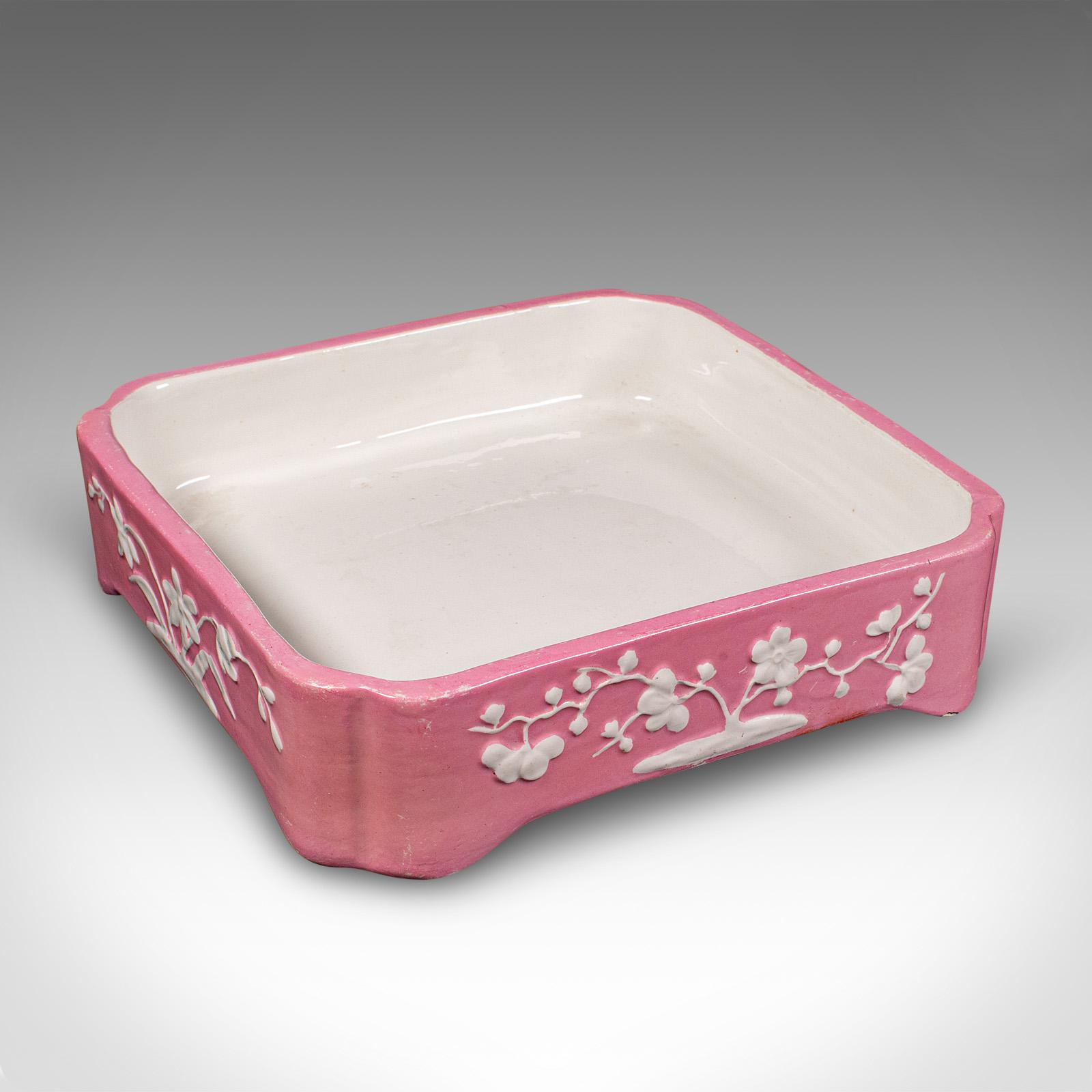 Antique Cheese Wheel Dish, English, Ceramic, Decorative Butter Tray - Victorian c.1870 (1 of 9)