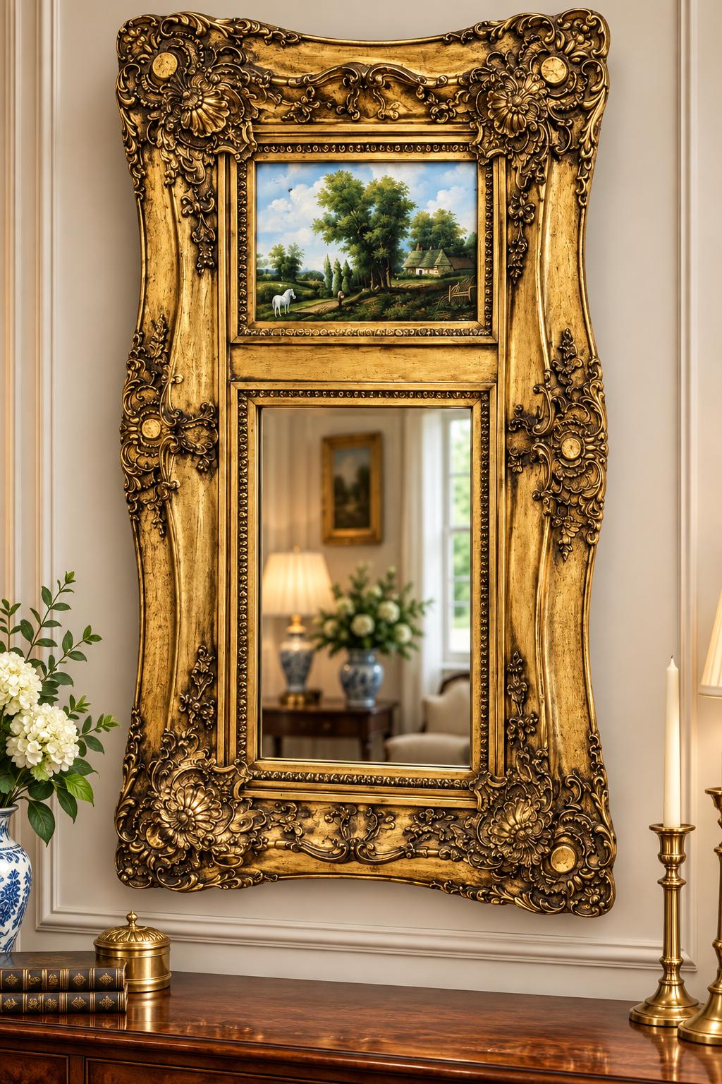 A Vintage Gilt Framed Wall Mirror (1 of 4) A Vintage Gilt Framed Wall Mirror (1 of 4)