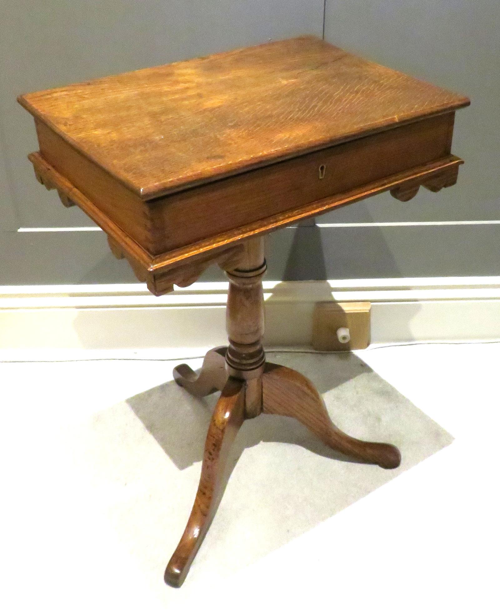 OAK WORK TABLE FITTED INTERIOR (1 of 2)