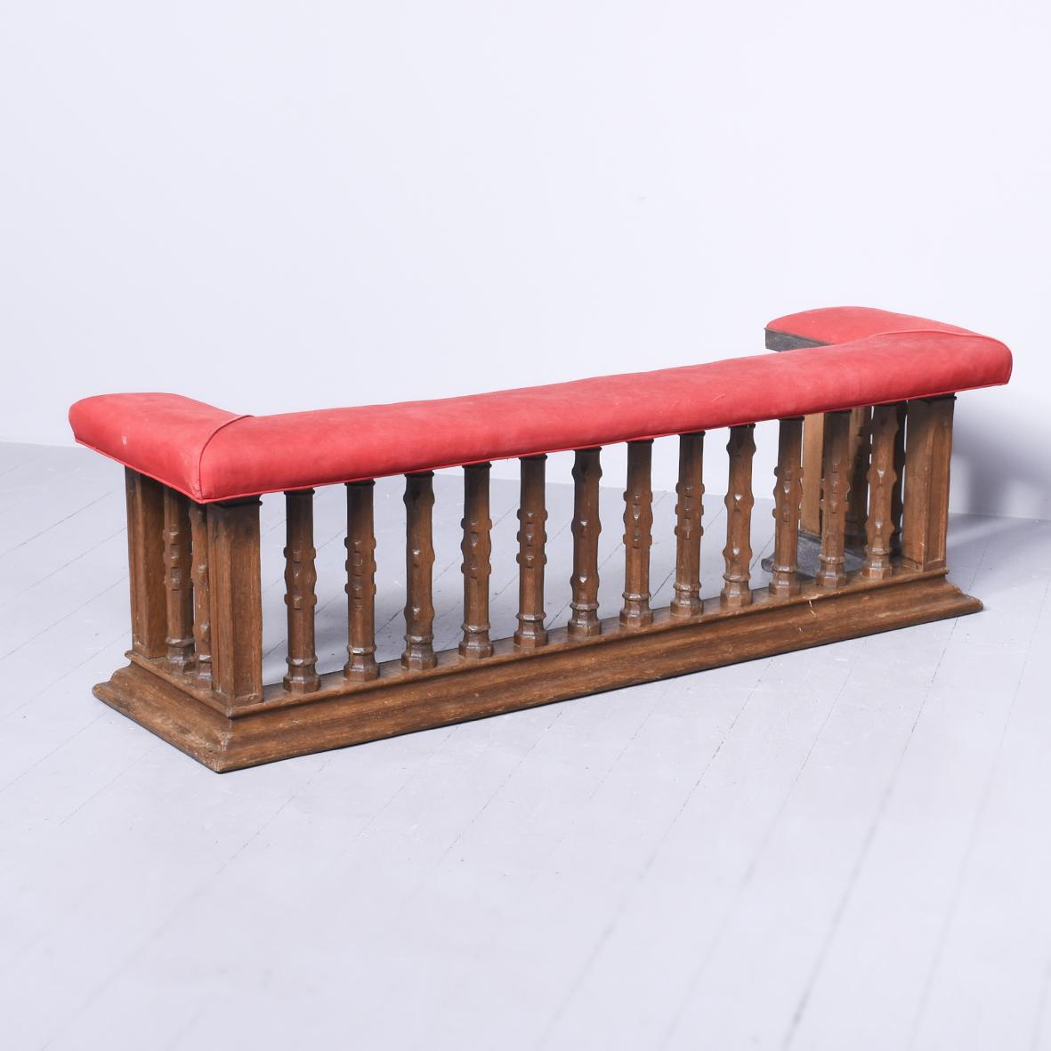 Oak Gothic Revival Club Fender (1 of 8)