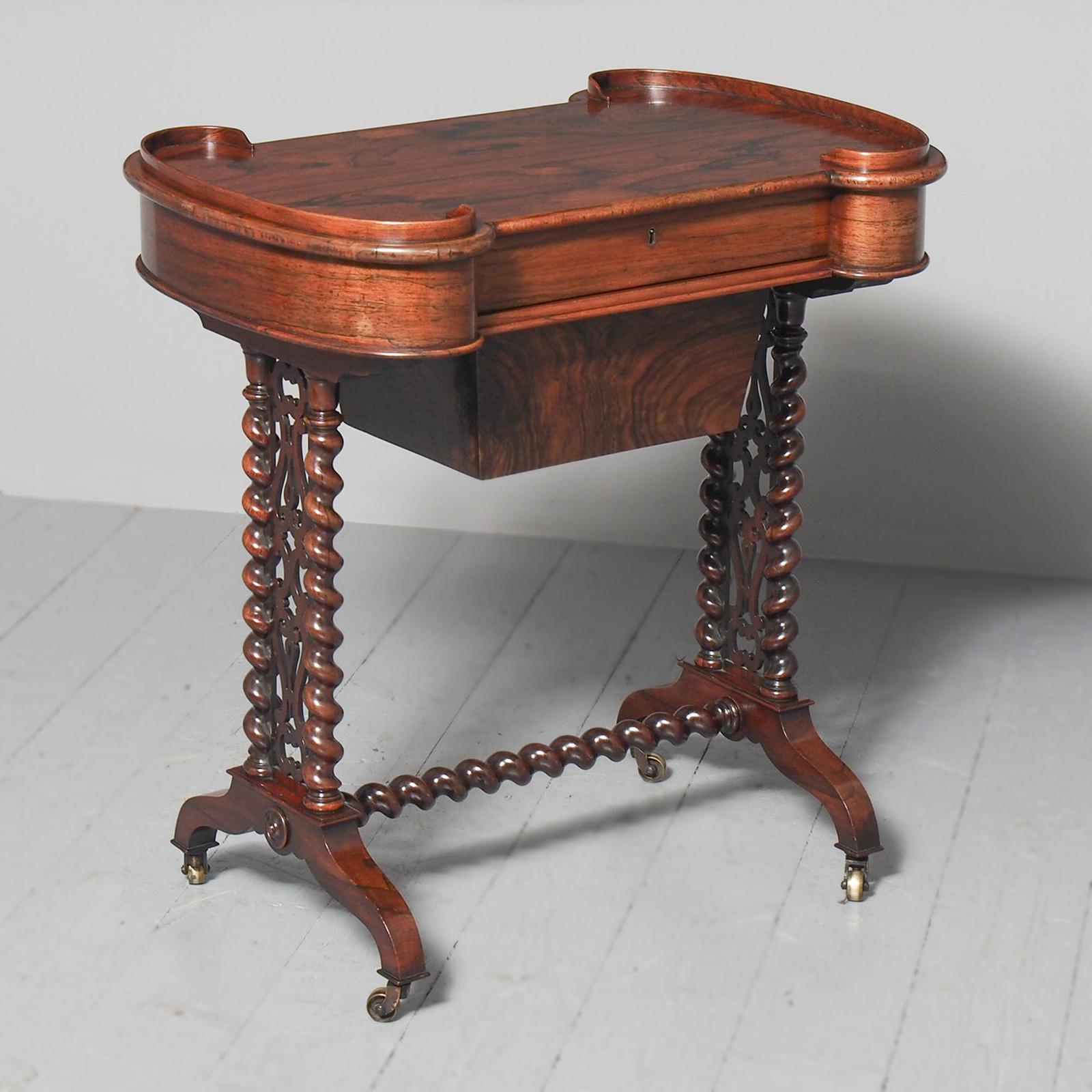 Victorian Rosewood Work Table (1 of 13)