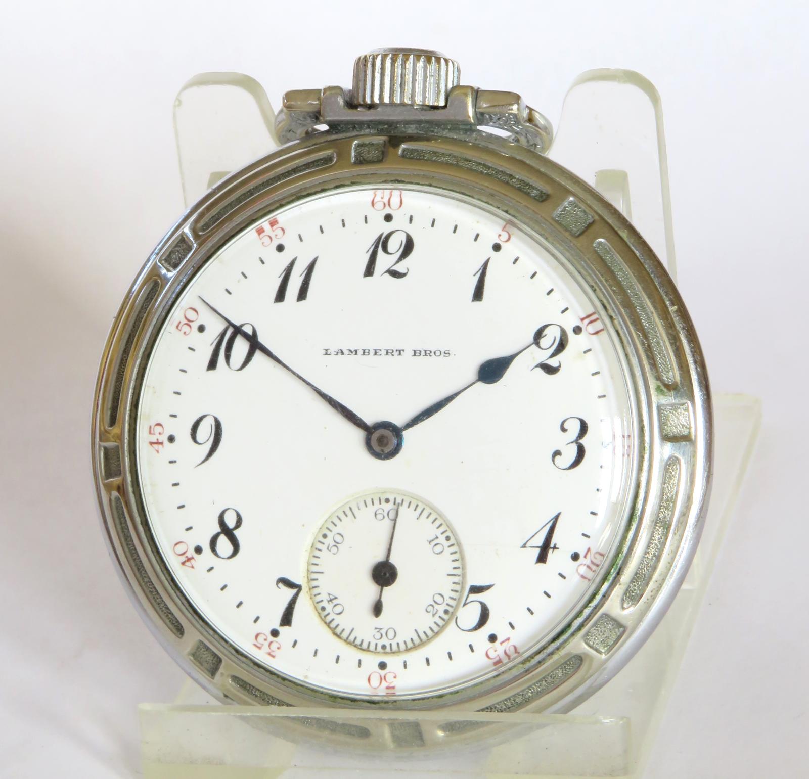 Pocket Watch : Antique Hamilton Pocket Watch, Lambert Bros (1 of 4)