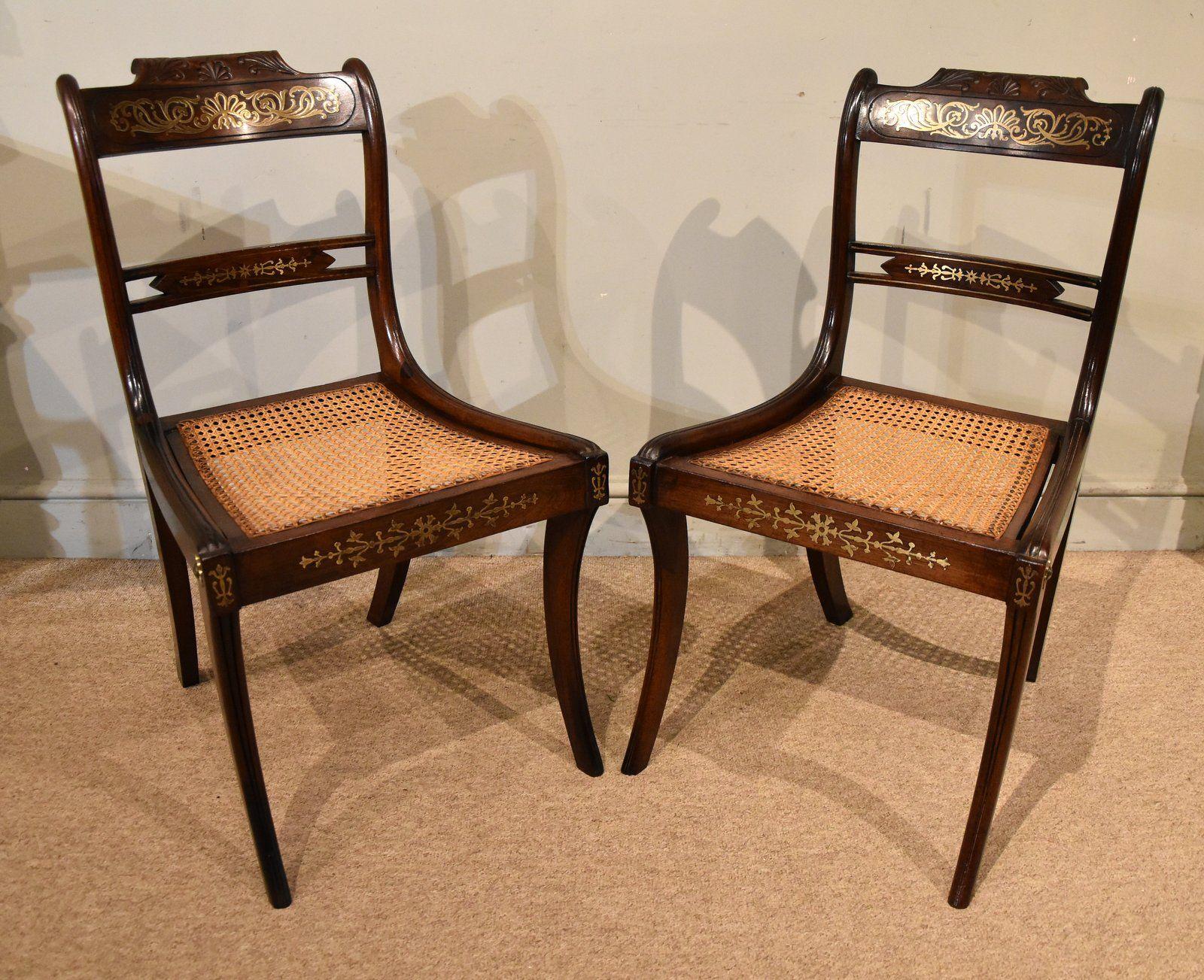 Pair of Fine Quality Regency Rosewood Chairs (1 of 9)