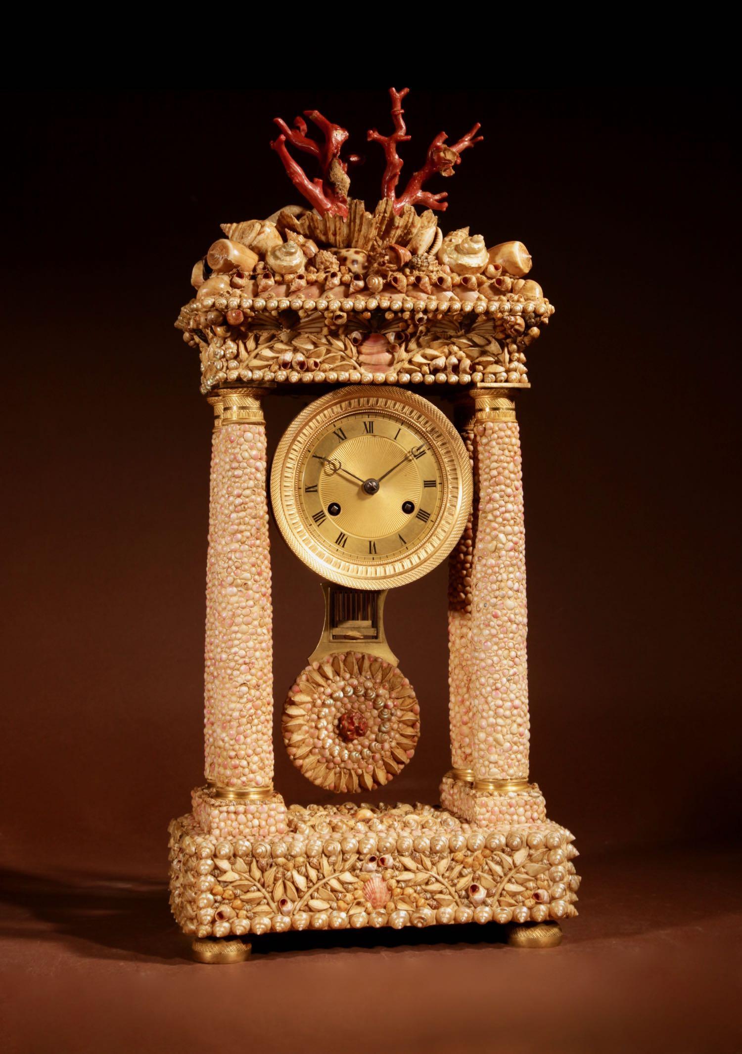 Impressive Italian Grotto Style Portico Clock - Italian / French c.1830 (1 of 22)