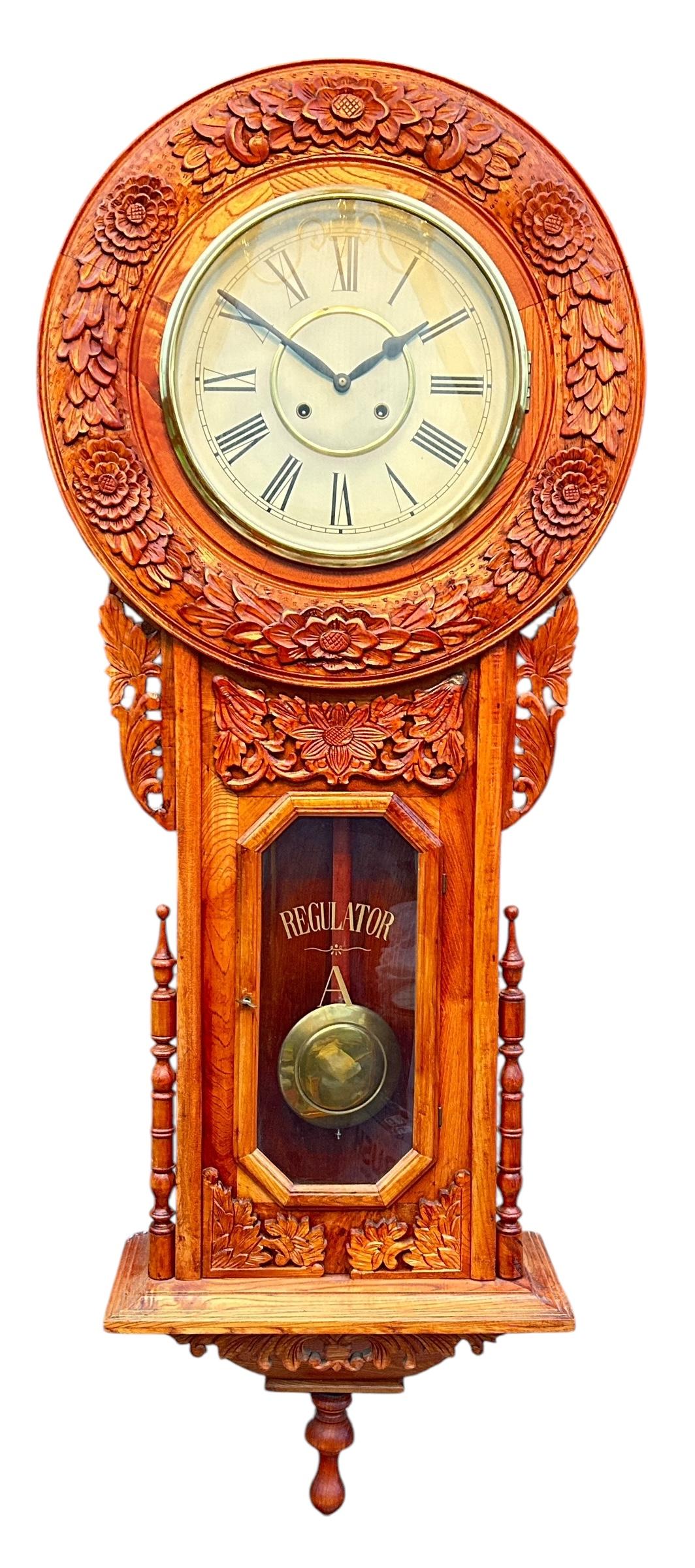 Wonderful American Ansonia Regulator Wall Clock ca.1890 (1 of 17) Wonderful American Ansonia Regulator Wall Clock ca.1890 (1 of 17)