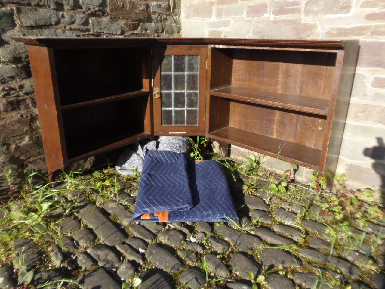 Arts & Crafts Oak Corner Cupboard (1 of 12)