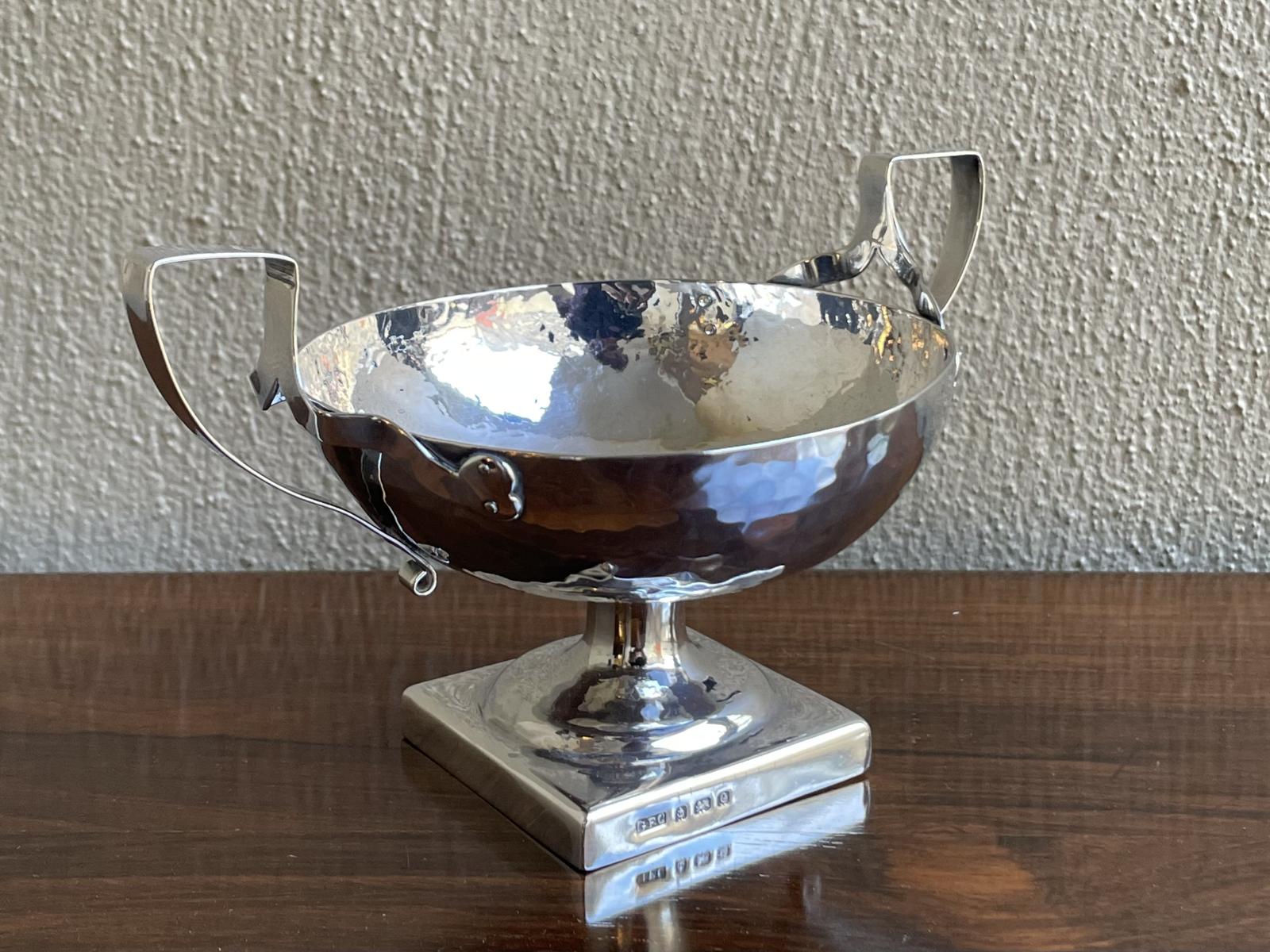 Arts & Crafts Silver Twin Handle Tazza Dish (1 of 5)