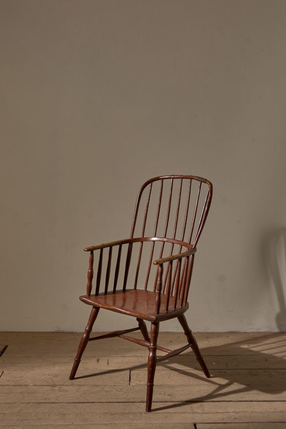 18th Century Original Brown Painted Hoop Back Windsor Chair (1 of 9) 18th Century Original Brown Painted Hoop Back Windsor Chair (1 of 9)