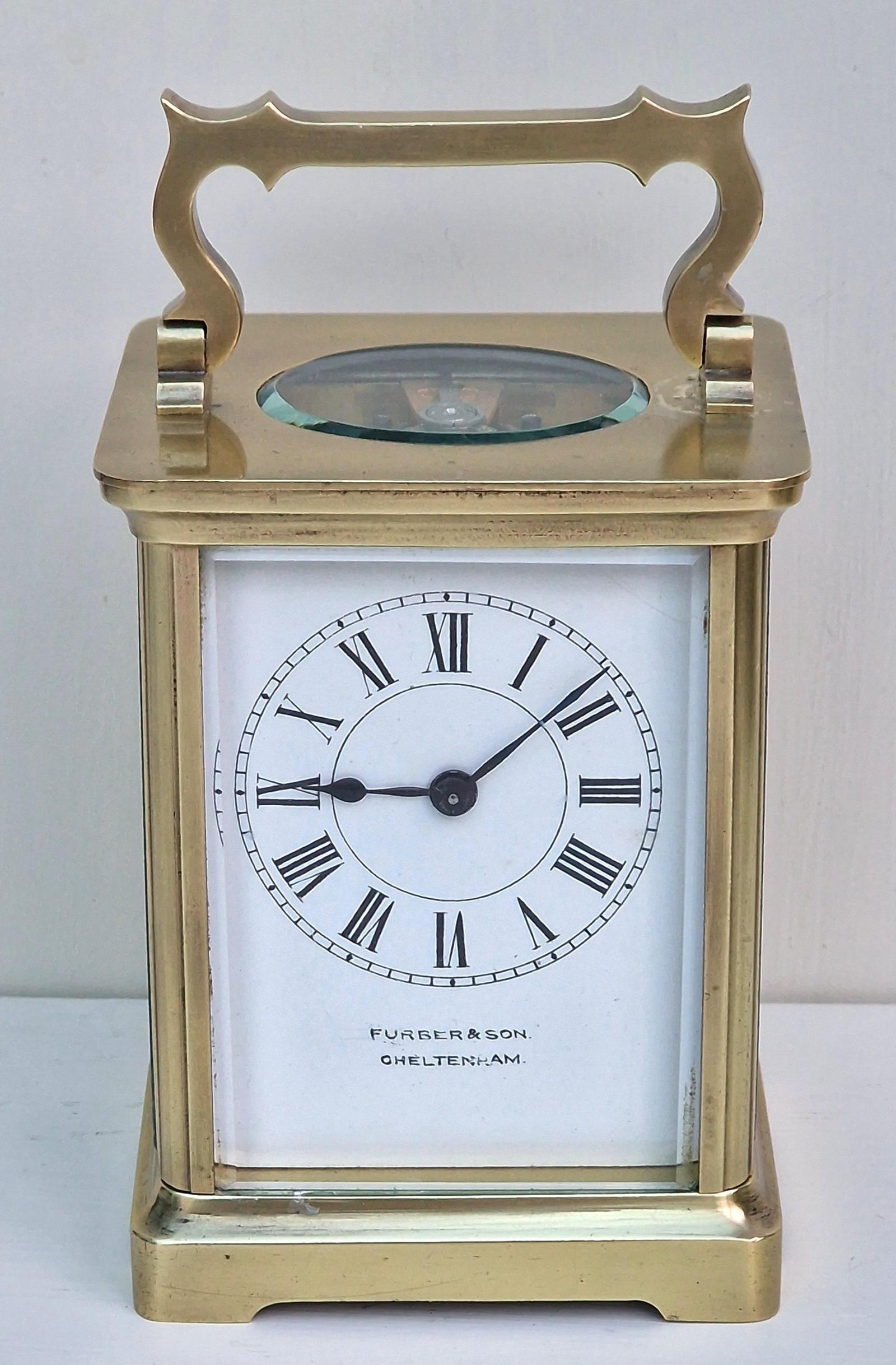 Brass Carriage Clock, Furber Cheltenham (1 of 7) Brass Carriage Clock, Furber Cheltenham (1 of 7)