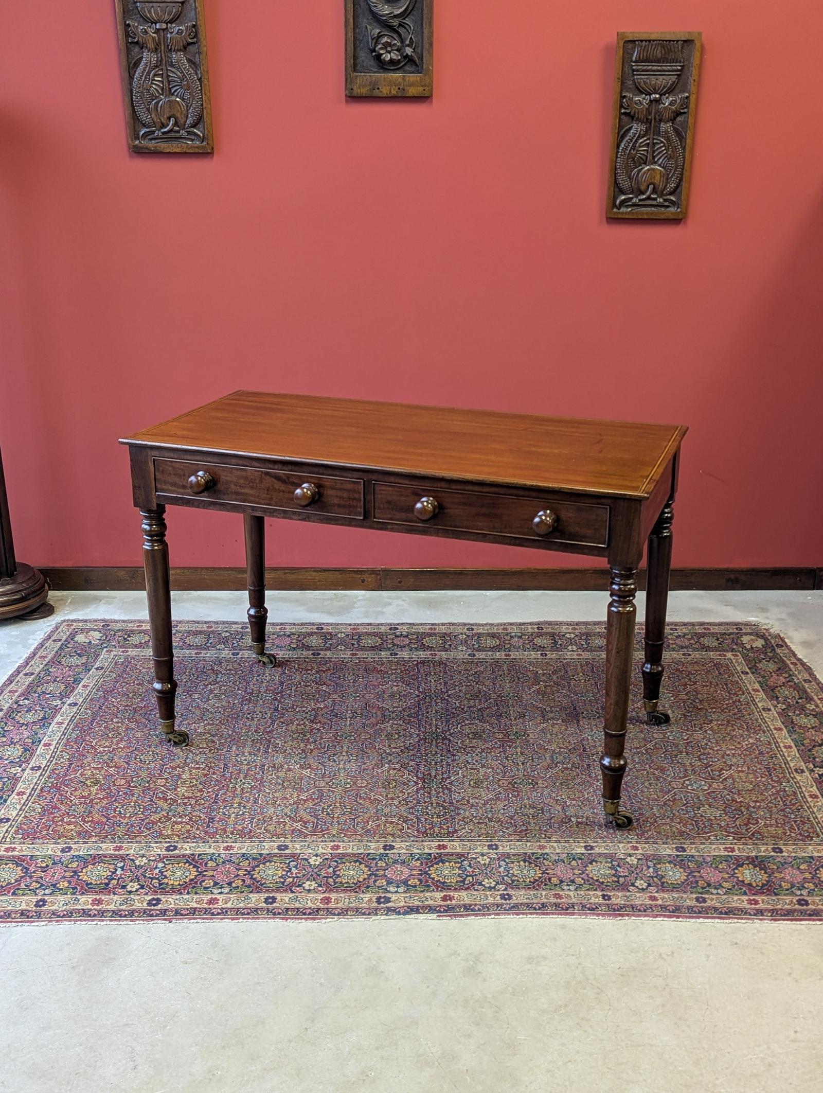 Antique Edwardian Inlaid Mahogany Writing Table Desk (1 of 10) Antique Edwardian Inlaid Mahogany Writing Table Desk (1 of 10)