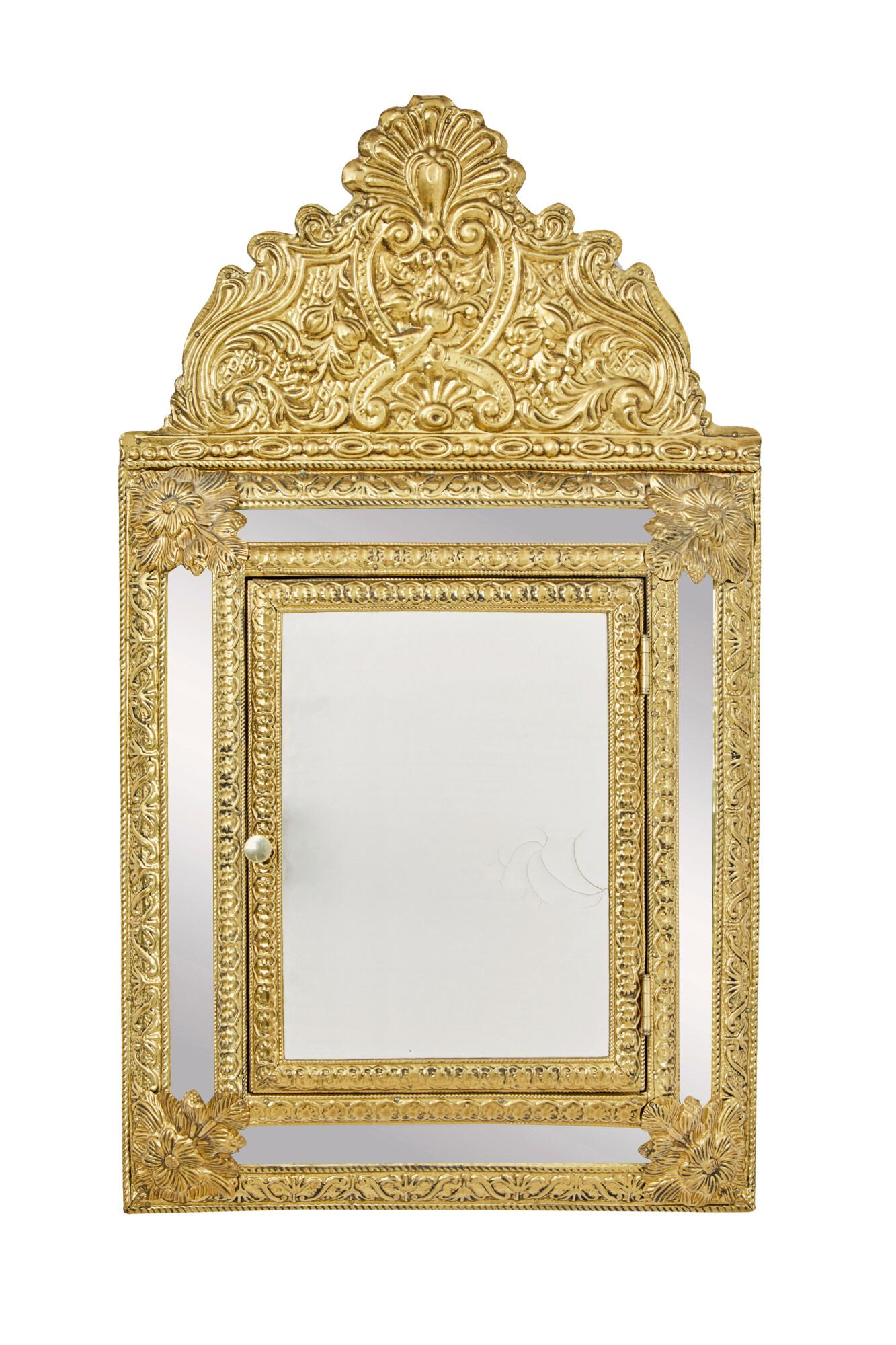Mid 20th Century Aesthetic Movement Inspired Brass Hall Cushion Mirror (1 of 5) Mid 20th Century Aesthetic Movement Inspired Brass Hall Cushion Mirror (1 of 5)