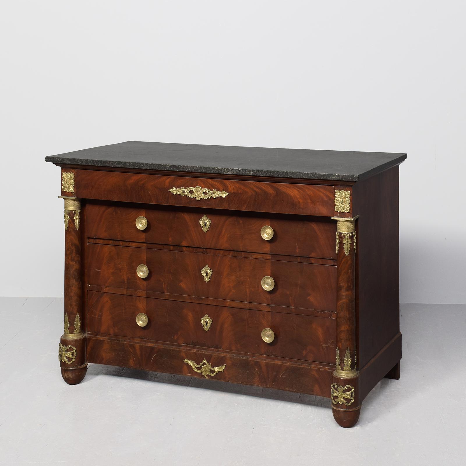 French Empire Fossilised Top Commode (1 of 9) French Empire Fossilised Top Commode (1 of 9)