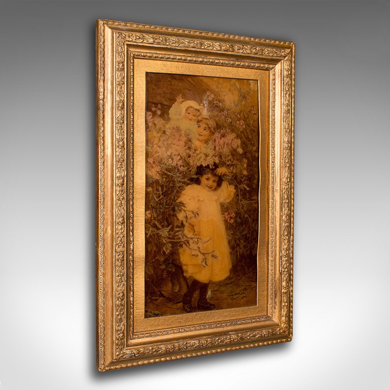 Small Antique Crystoleum Picture, English, Art, Mezzotint Painting - Victorian (1 of 8)