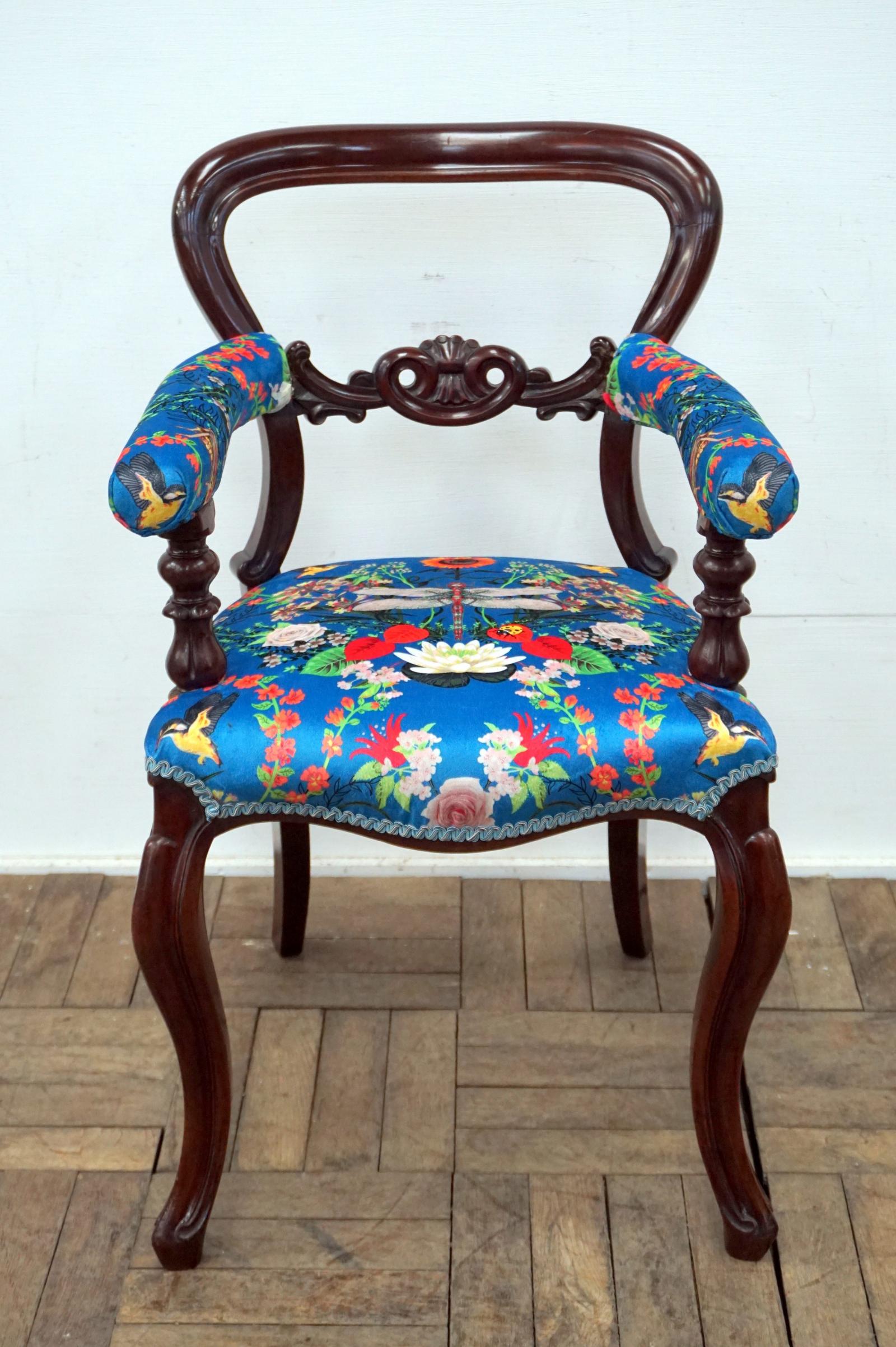 Mahogany Victorian Music / Dressing Table Armchair (1 of 6)