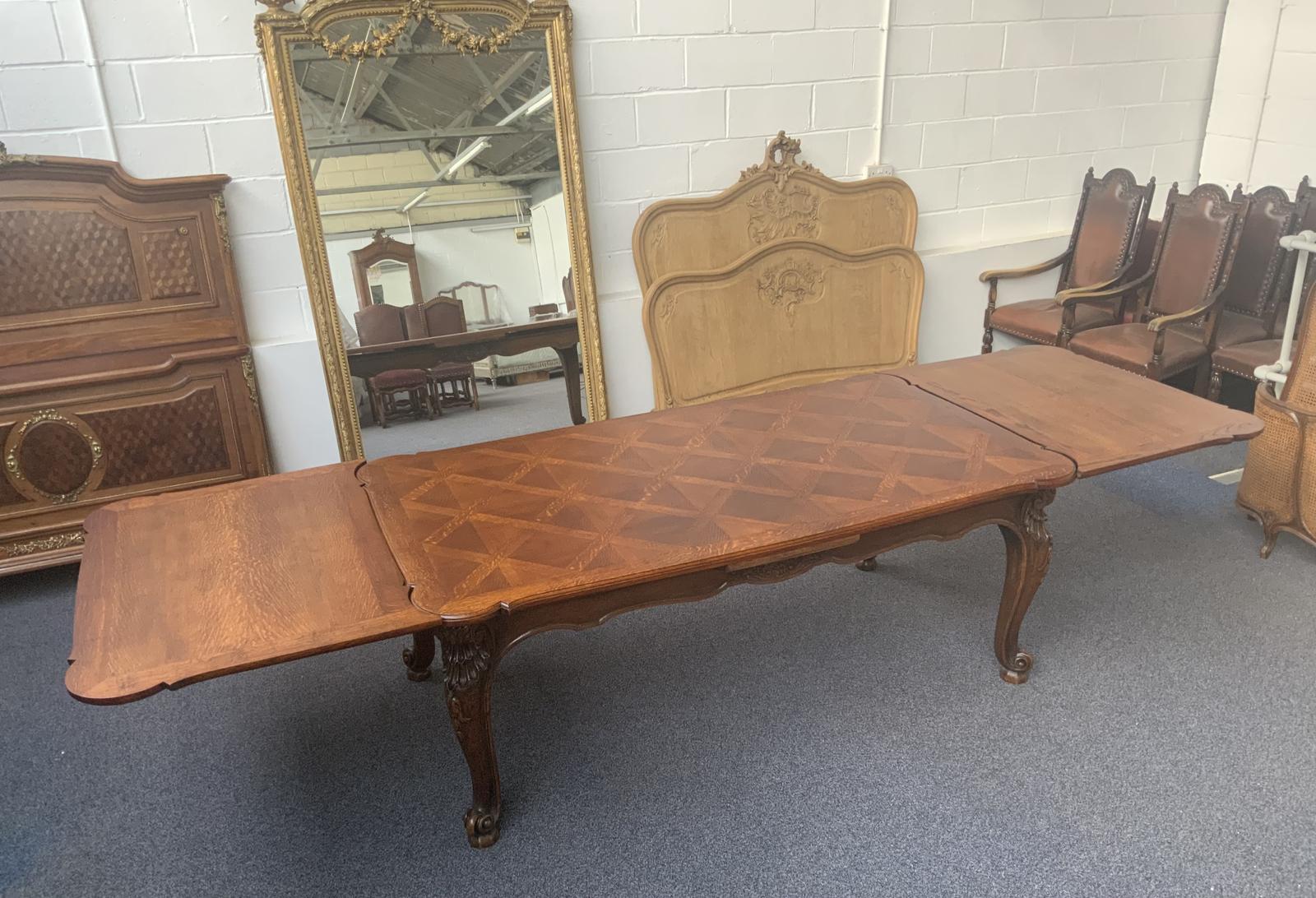 Oversized French Oak Draw Leaf Table (1 of 11) Oversized French Oak Draw Leaf Table (1 of 11)