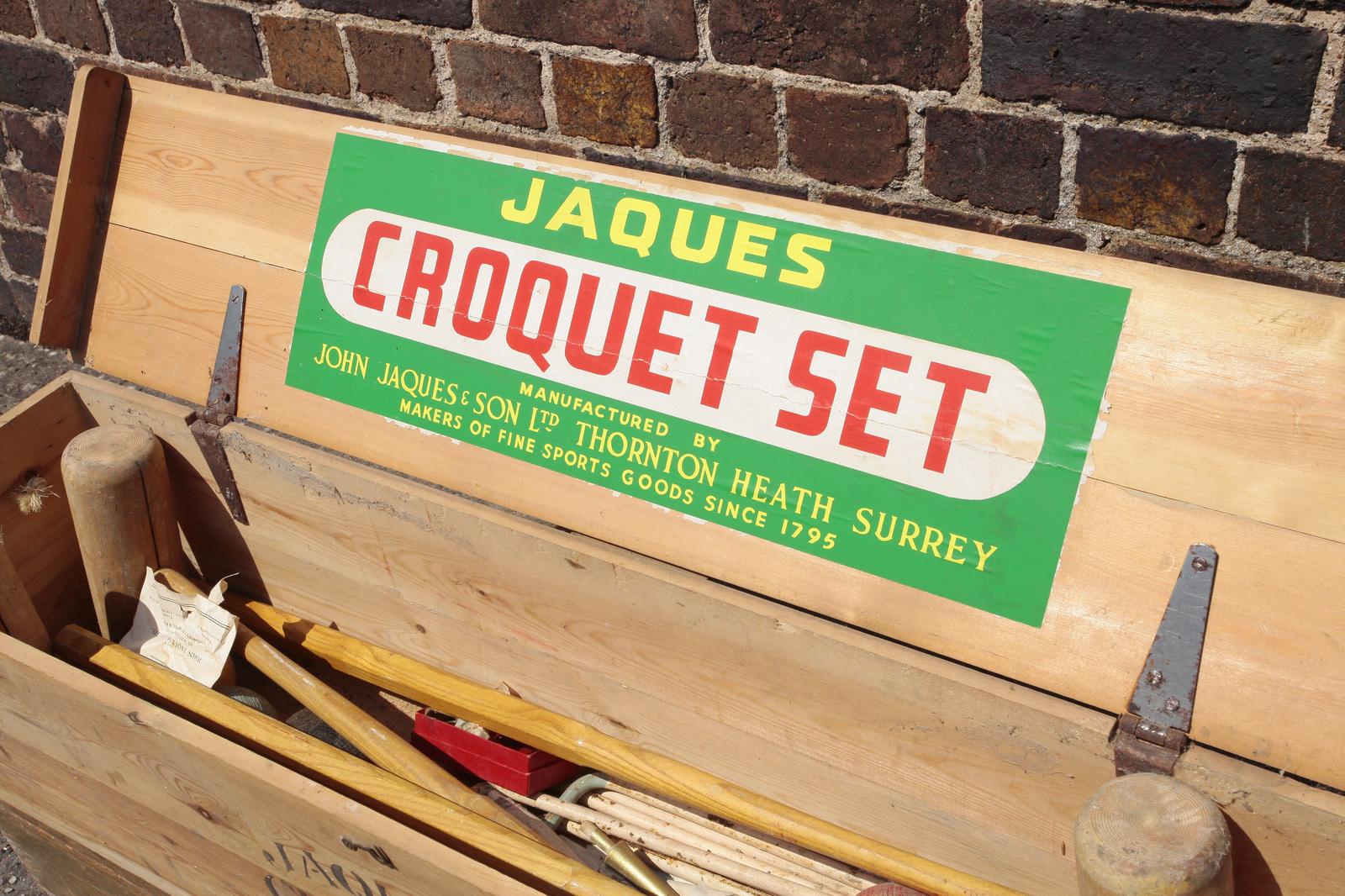 Jaques of London Boxed Croquet Set for Four People (1 of 6) Jaques of London Boxed Croquet Set for Four People (1 of 6)