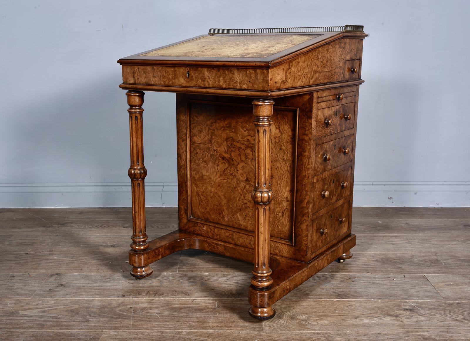 Antique Walnut Davenport Desk (1 of 1)