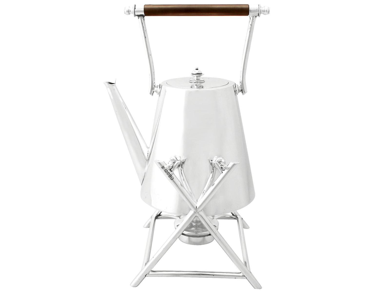 Sterling Silver Spirit Kettle - Design Style - Antique Victorian (1 of 15)