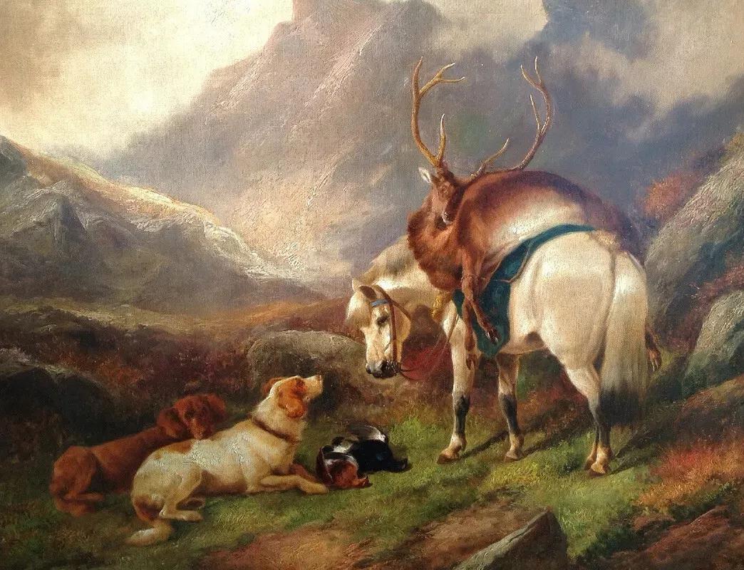 Fetching Home the Game by John Gifford 1865 / 1898 A Scottish Hunting Landscape (1 of 9)