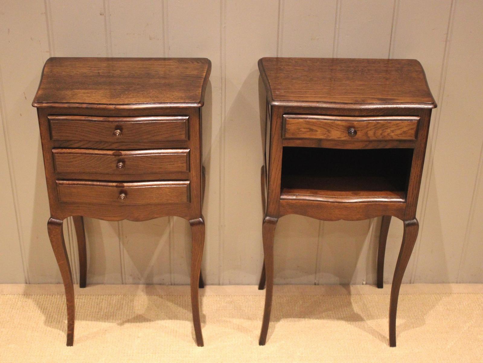 Pair Of French Oak Bedside Cabinets (1 of 12) Pair Of French Oak Bedside Cabinets (1 of 12)
