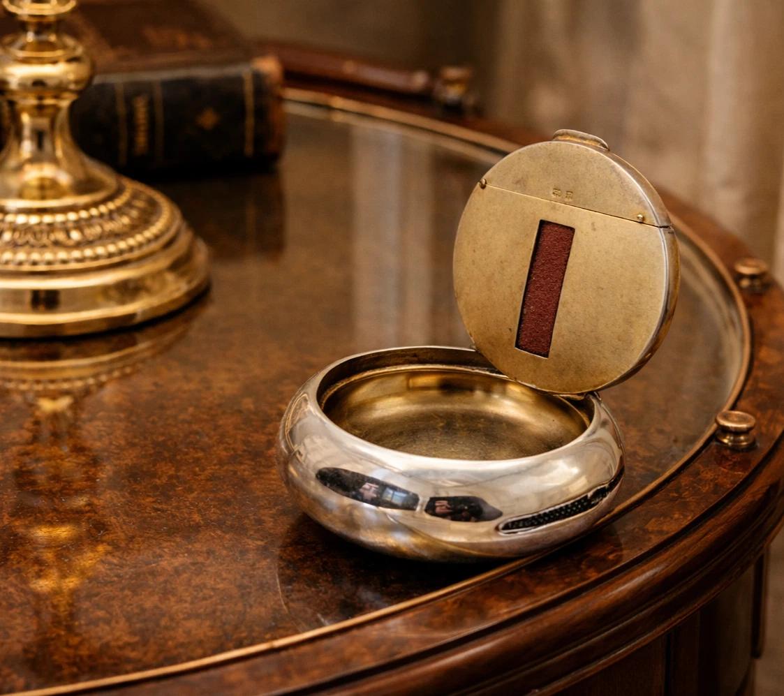 Antique Solid Silver Rare Combination Tobacco Box Vesta Case (1 of 11) Antique Solid Silver Rare Combination Tobacco Box Vesta Case (1 of 11)