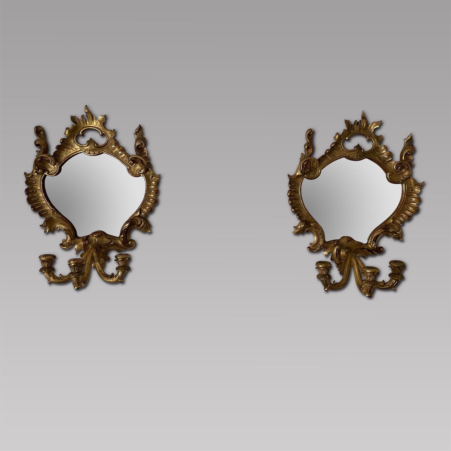 Pair of Decorative Florentine Style Wall Mirrors (1 of 4) Pair of Decorative Florentine Style Wall Mirrors (1 of 4)