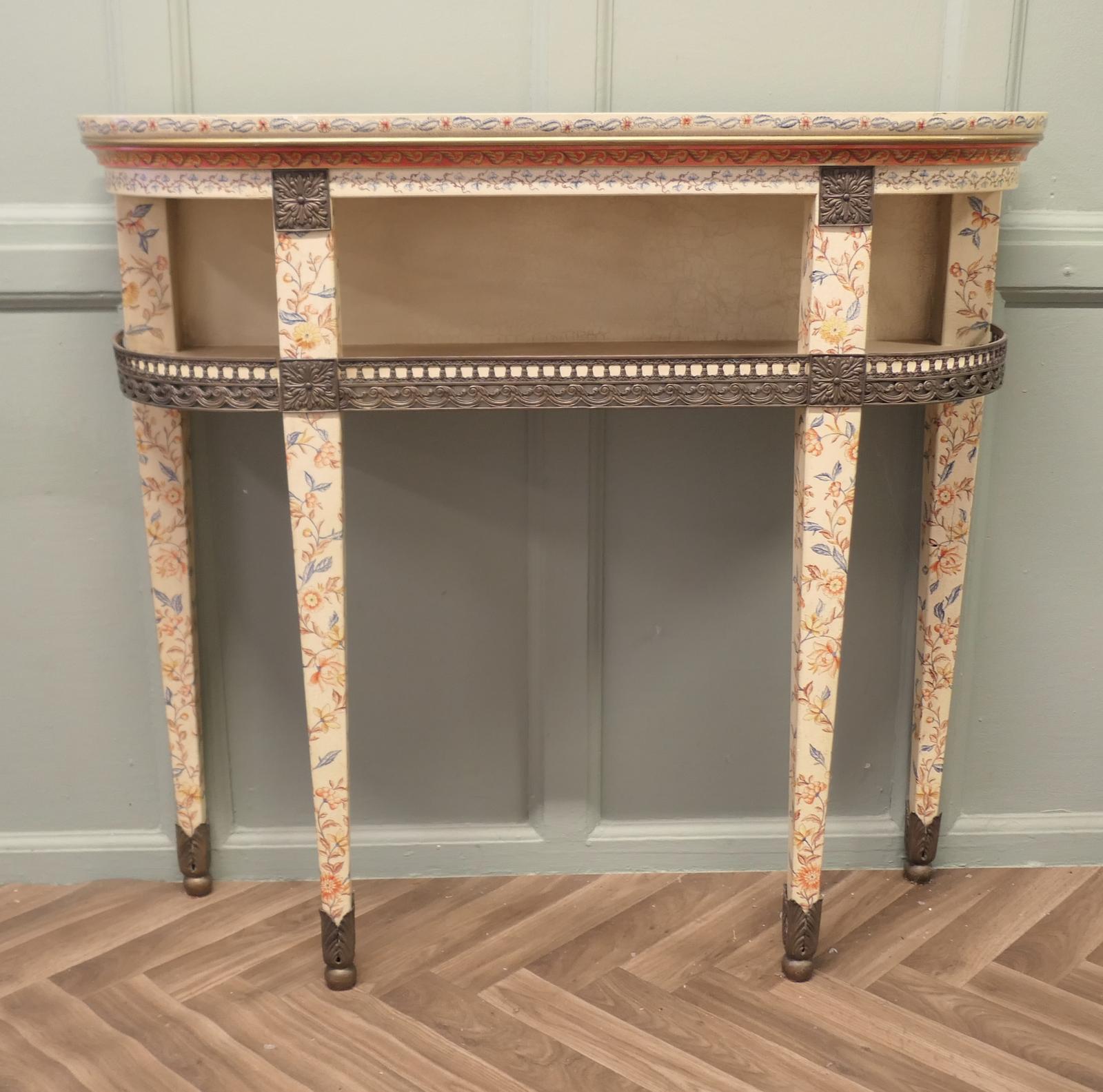 Painted Chinoiserie Console Table,  Imari Chinoiserie Style (1 of 6)
