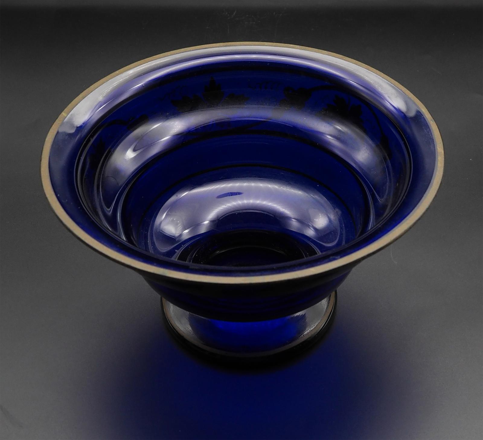 Stunning Georgian Bristol Blue Glass Bowl (1 of 7) Stunning Georgian Bristol Blue Glass Bowl (1 of 7)