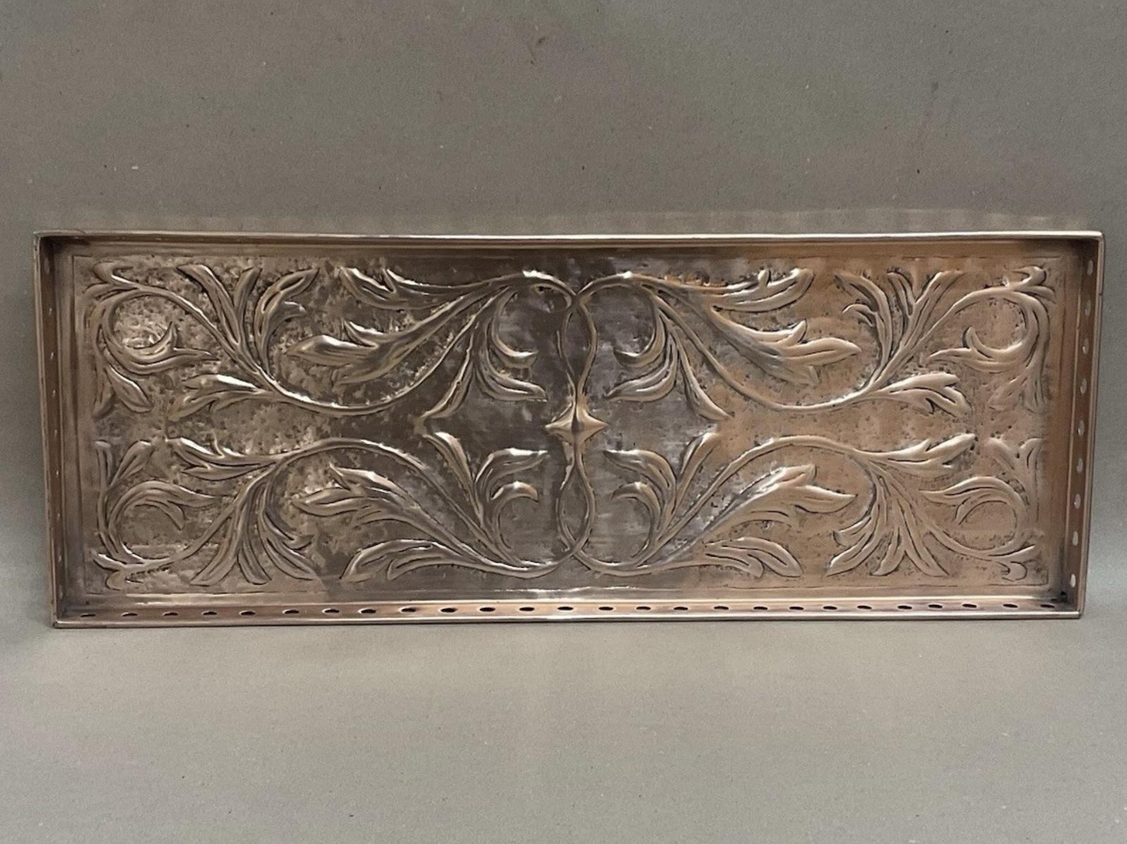 Arts & Crafts Oblong Repousse Copper Gallery Tray Antique Victorian c.1890 (1 of 4) Arts & Crafts Oblong Repousse Copper Gallery Tray Antique Victorian c.1890 (1 of 4)