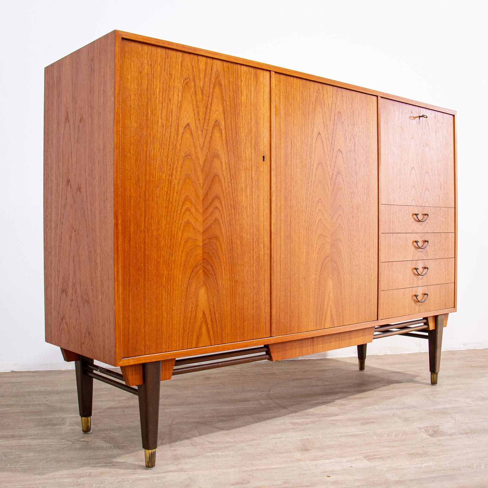 Mid Century Scandinavian Teak Sideboard Cabinet (1 of 11)