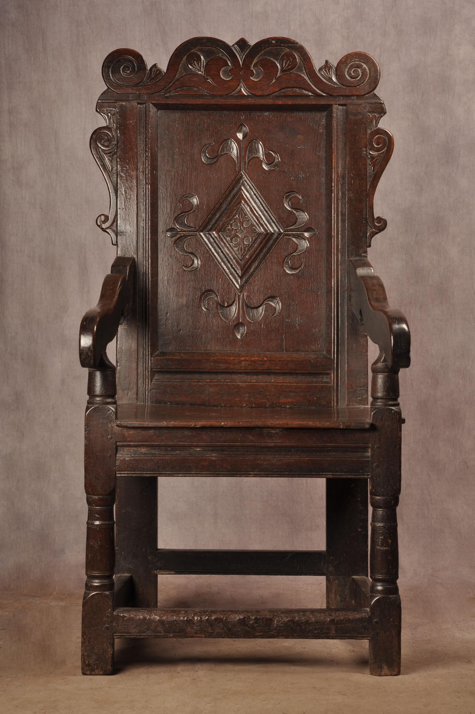 17th Century Yorkshire Oak Wainscot Chair (1 of 13)