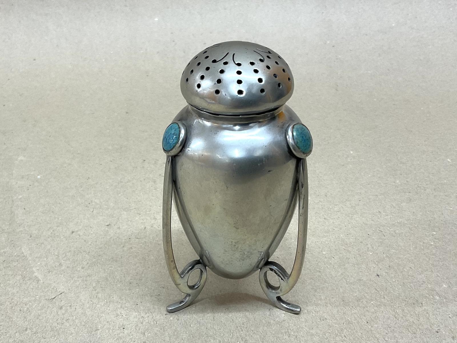 Arts & Crafts Pewter + Ruskin Stylish Caster Antique Victorian by William Hutton c.1900 (1 of 9) Arts & Crafts Pewter + Ruskin Stylish Caster Antique Victorian by William Hutton c.1900 (1 of 9)