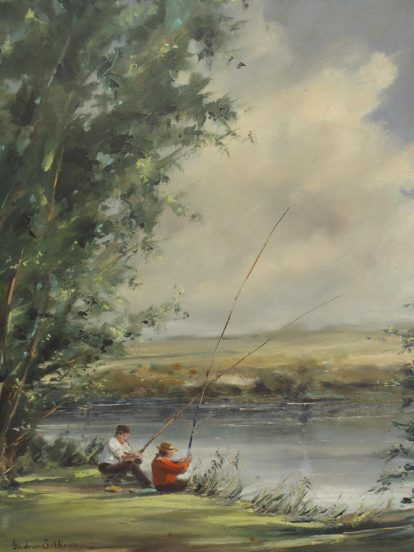 Artist Gudrun Sibbons Oil Fishing on the Riverbank (1 of 15)