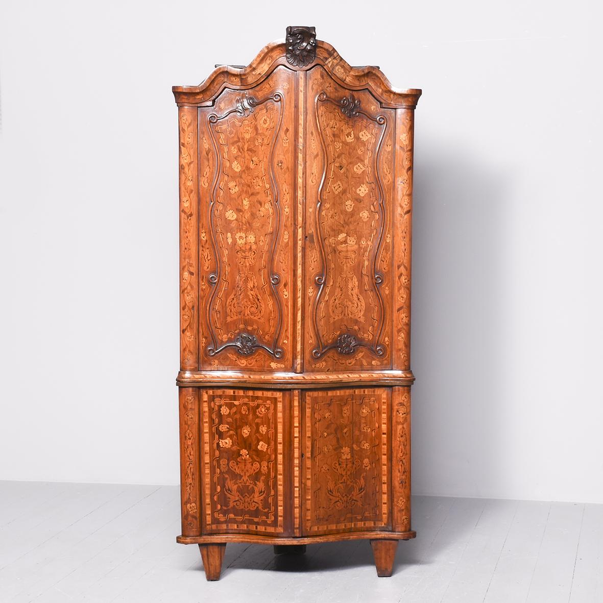 Dutch Serpentine Double Corner Cabinet (1 of 11)