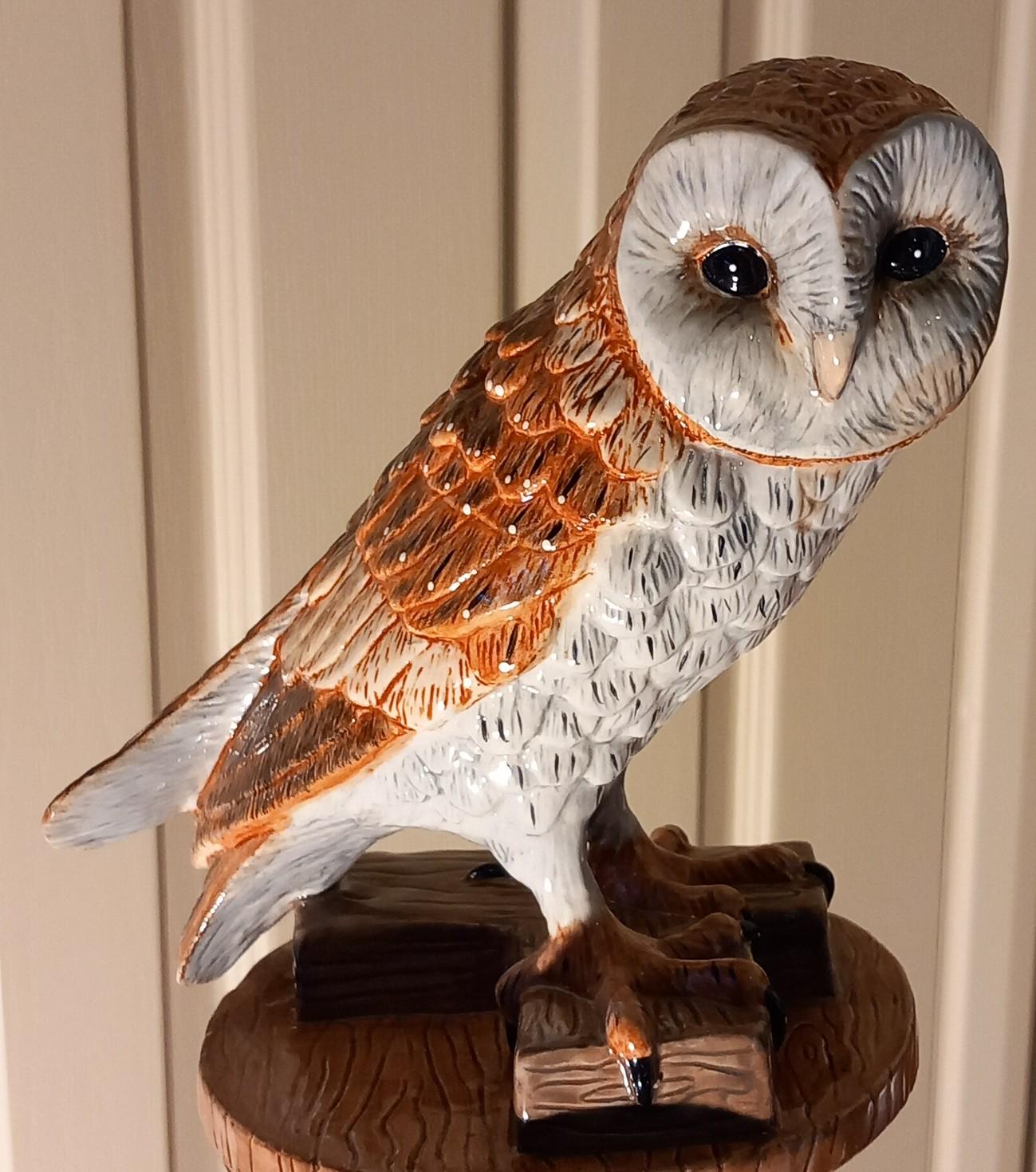 China Owl on a Stand (1 of 4)