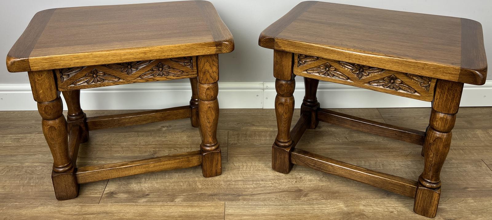 Pair of Bedside Tables Vintage French Oak Nightstands (1 of 12) Pair of Bedside Tables Vintage French Oak Nightstands (1 of 12)