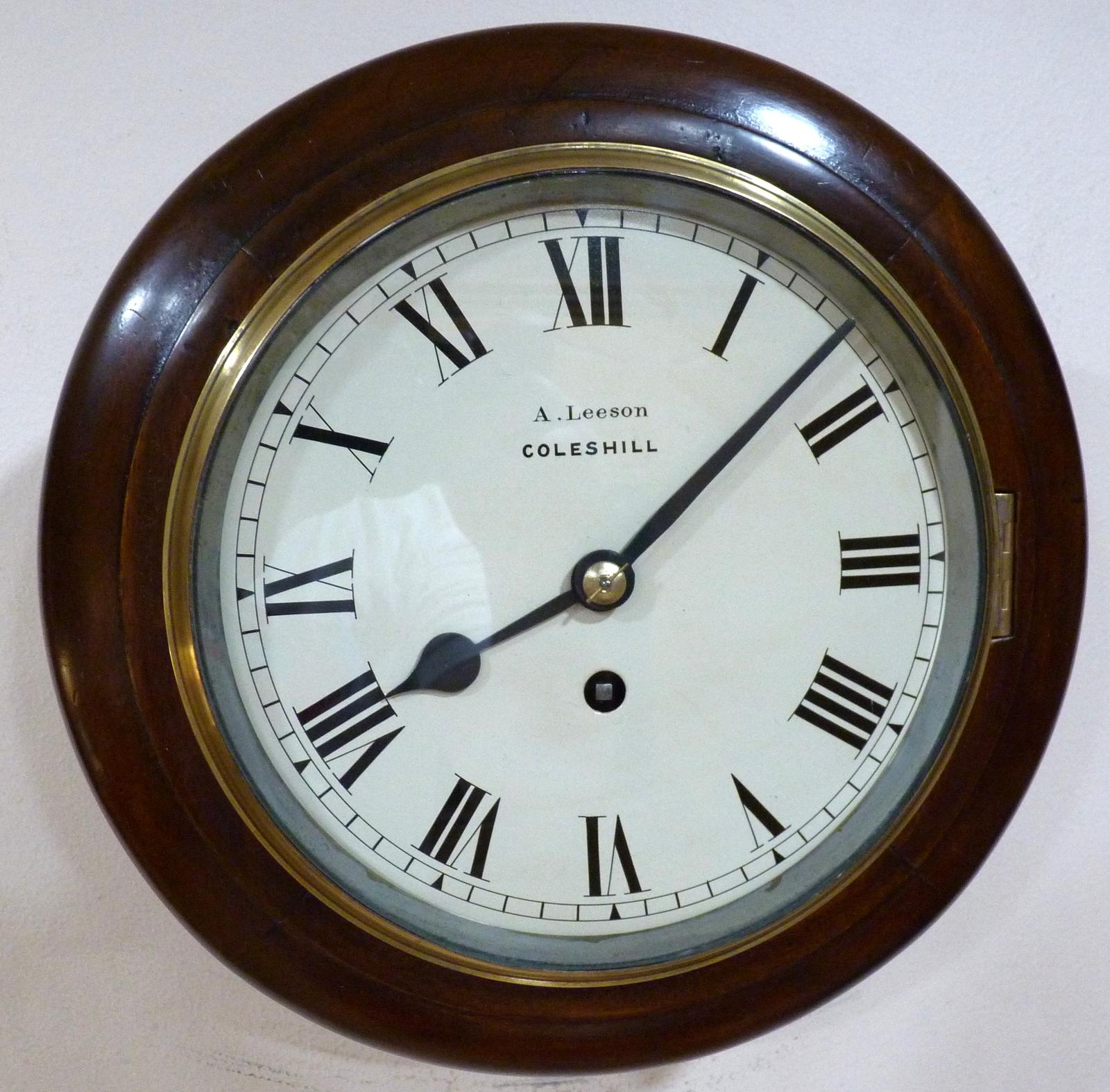 Exceedingly Rare 8” Late Victorian English Fusee Dial Timepiece by Arthur Henry Leeson (1 of 4)