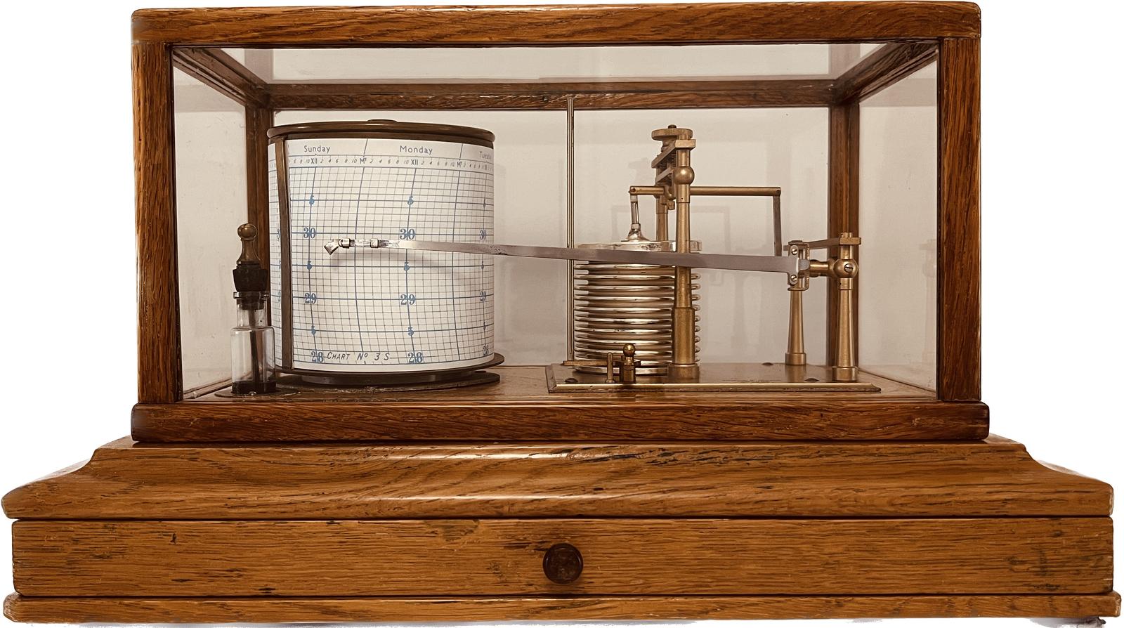 1930s Short & Mason Barograph (1 of 7)