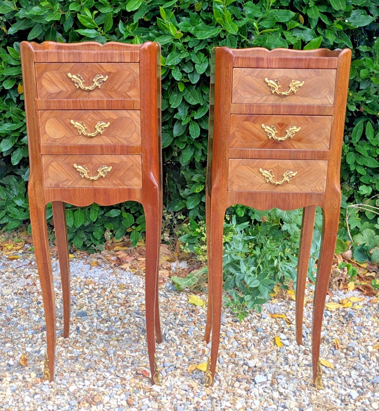 Pretty French Bedside Cabinets of Neat Proportions (1 of 9) Pretty French Bedside Cabinets of Neat Proportions (1 of 9)