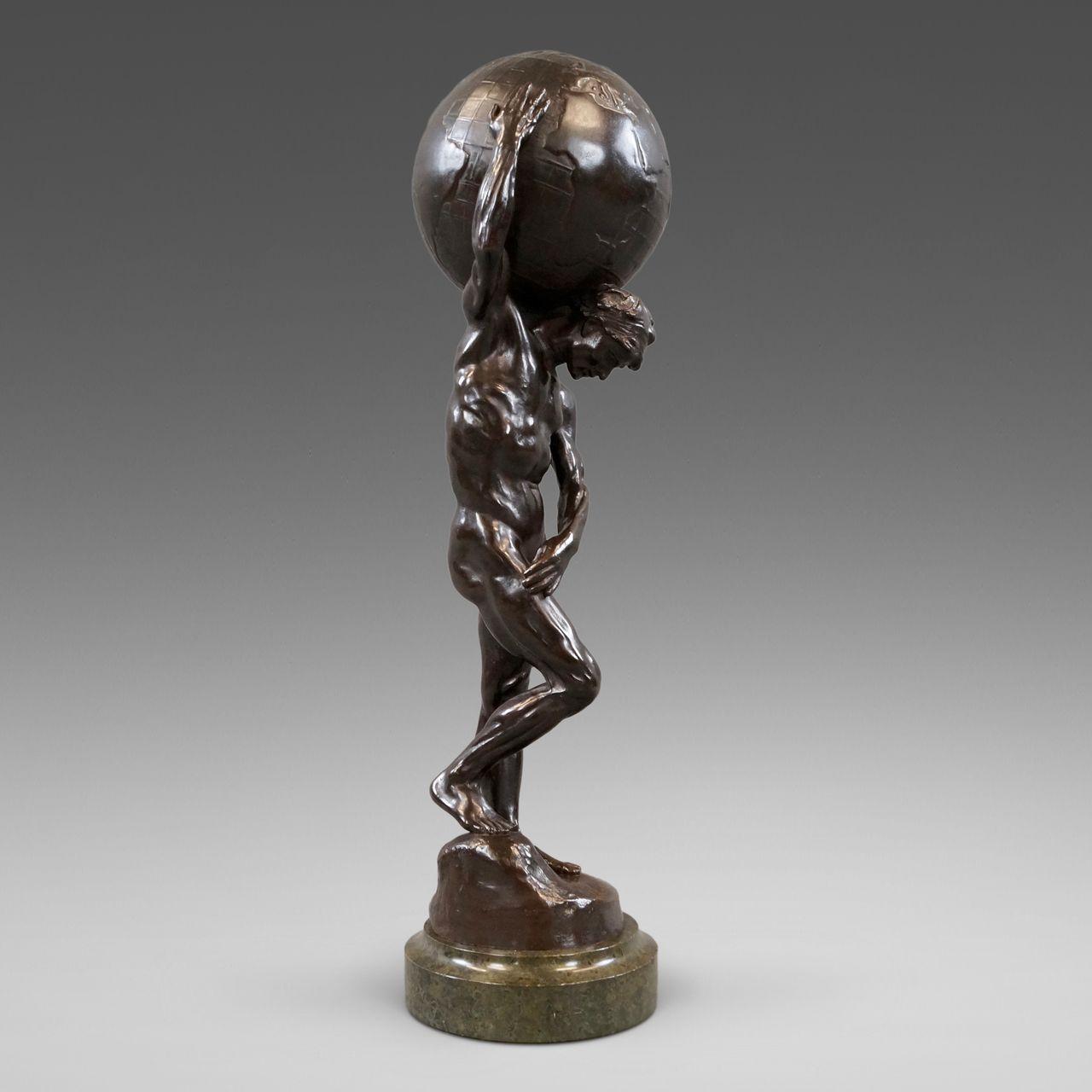 Bronze Figure of Atlas by Abraham Broadbent (1 of 6)