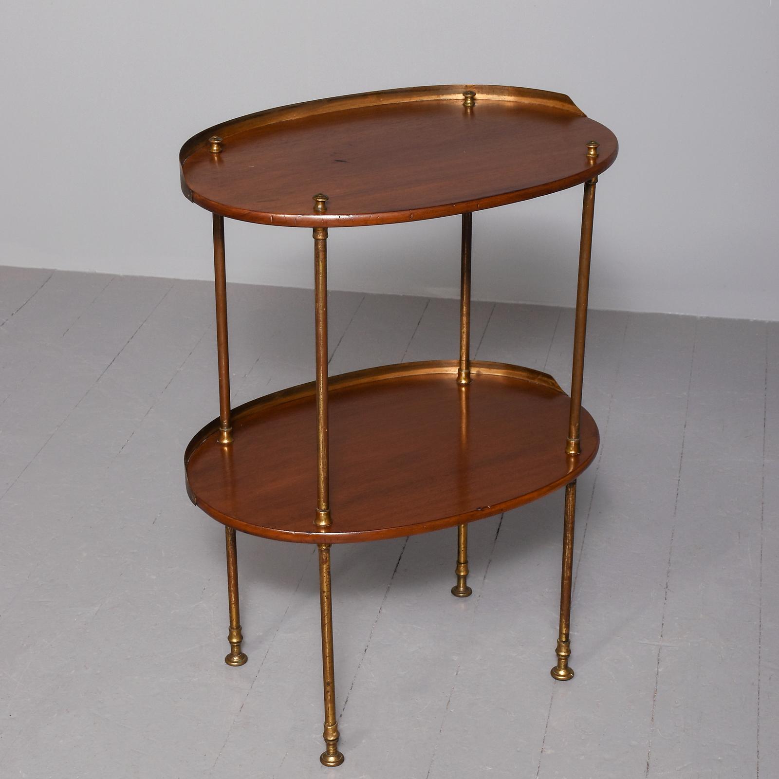 George IV Two Tier Mahogany & Brass Étagère (1 of 8) George IV Two Tier Mahogany & Brass Étagère (1 of 8)