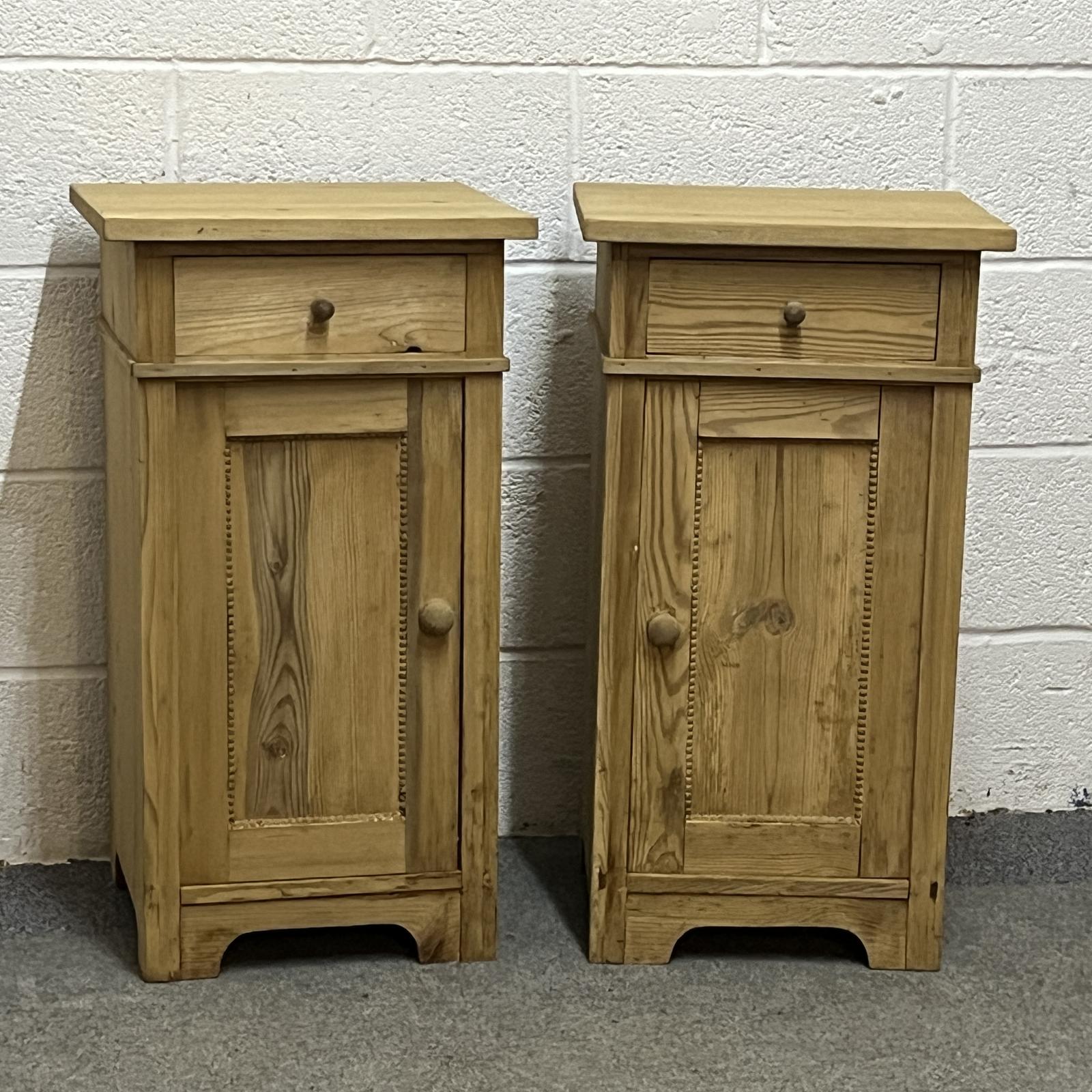 Pair of Large Antique Pine Bedside Cupboards (1 of 5) Pair of Large Antique Pine Bedside Cupboards (1 of 5)