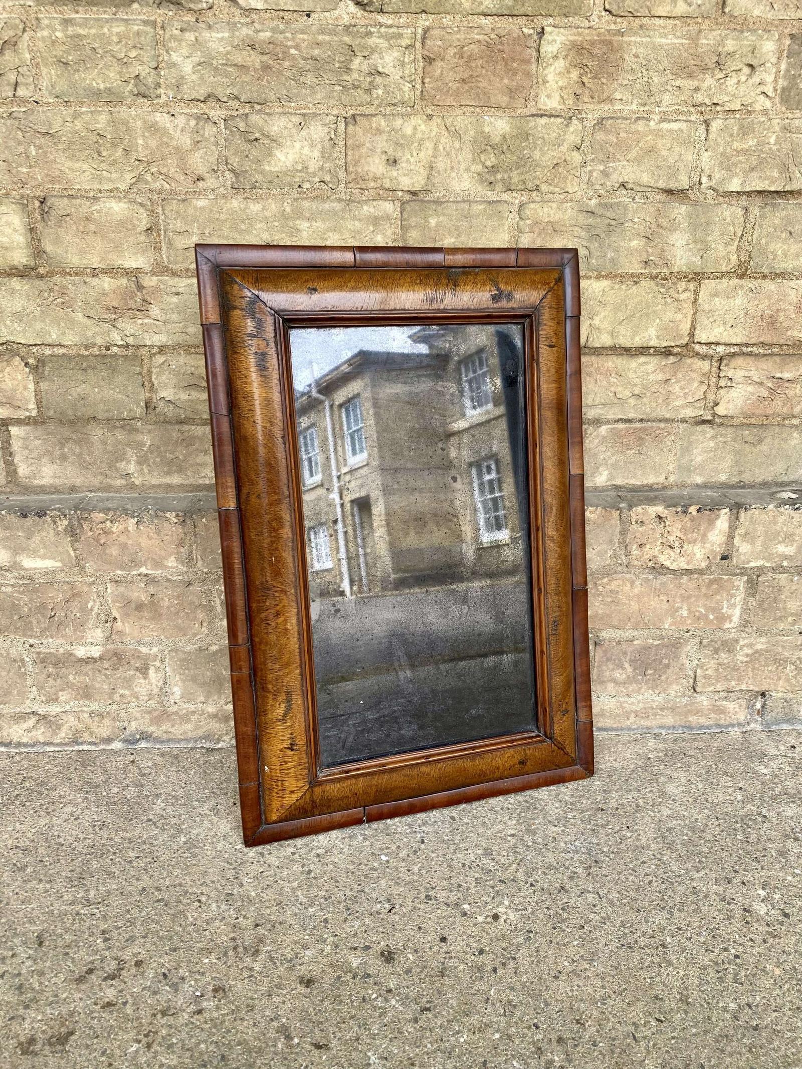 William & Mary Walnut Cushion Framed Antique Wall Mirror Circa 1690 (1 of 7) William & Mary Walnut Cushion Framed Antique Wall Mirror Circa 1690 (1 of 7)