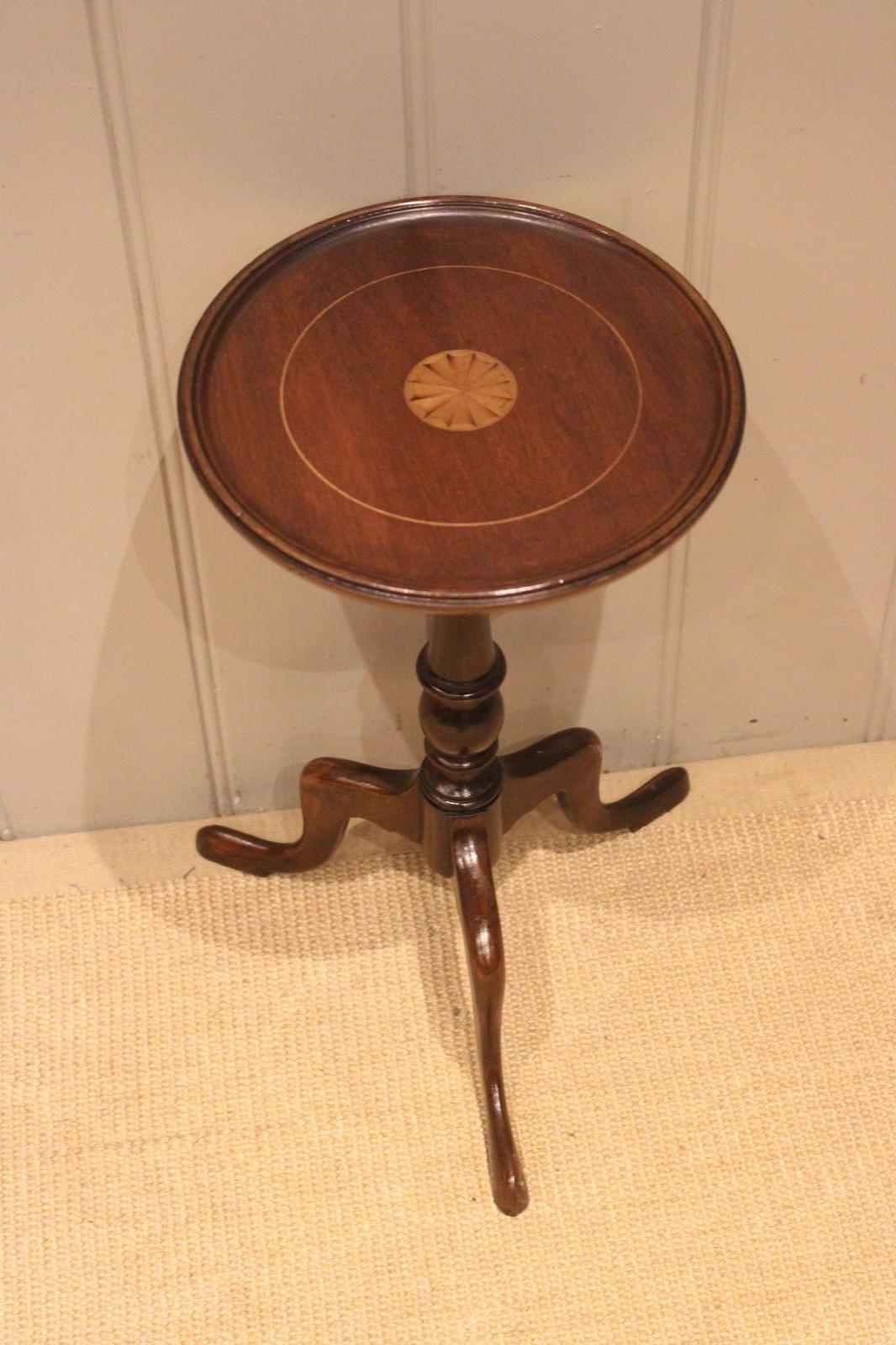 Edwardian Mahogany Inlaid Wine Table (1 of 11) Edwardian Mahogany Inlaid Wine Table (1 of 11)