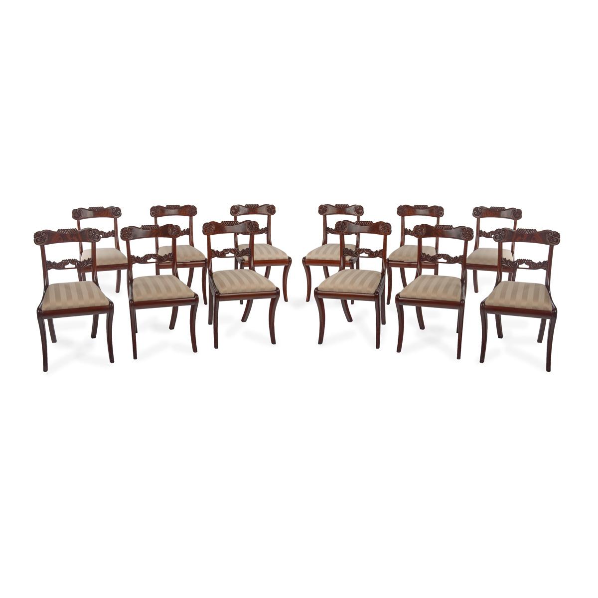 A Fine Set of 12 Mahogany Dining Chairs of Late George Iv/early William IV Period, c.1830 (1 of 7) A Fine Set of 12 Mahogany Dining Chairs of Late George Iv/early William IV Period, c.1830 (1 of 7)